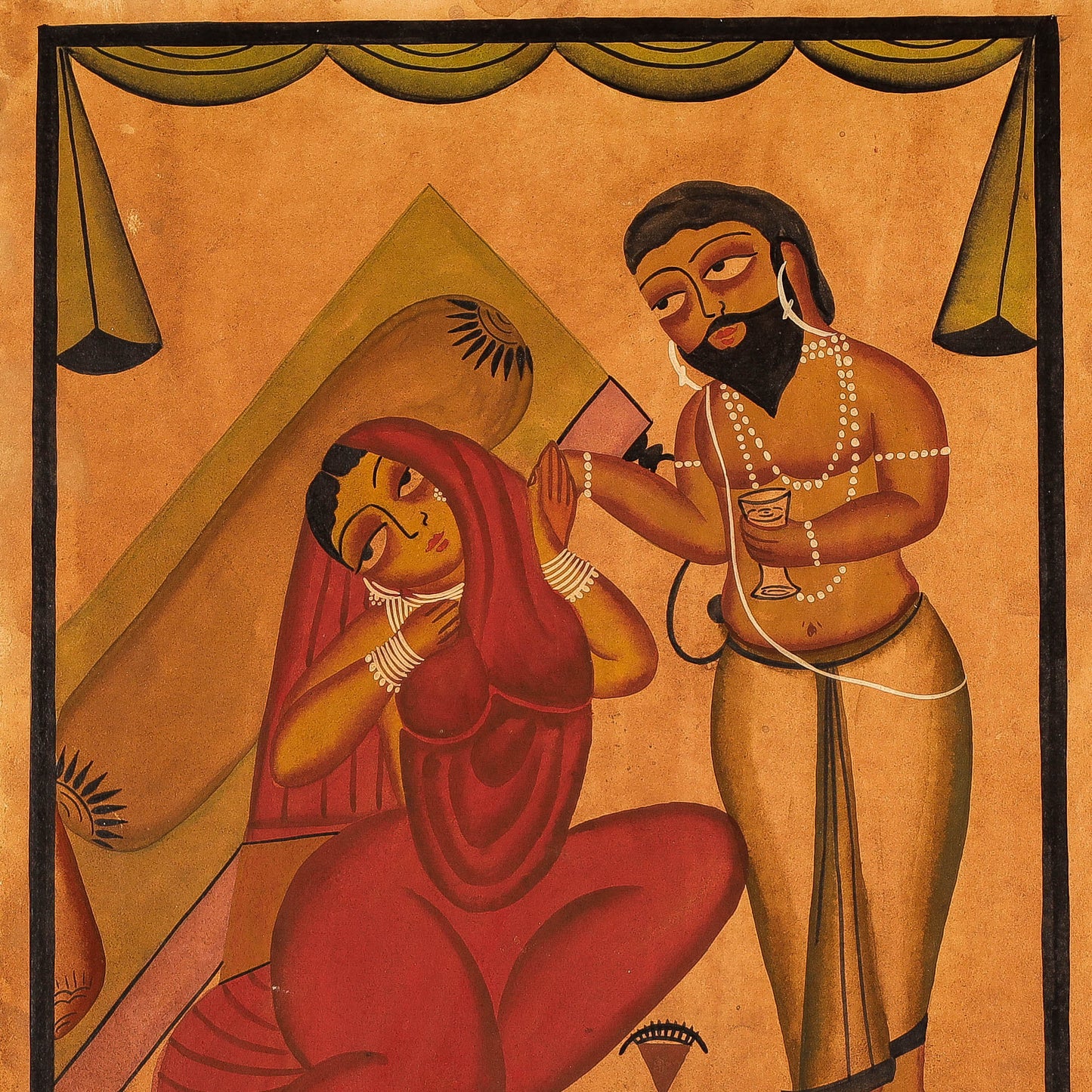 Traditional Kalighat Painting by Laltu Chitrakar Online in India at iTokri.com