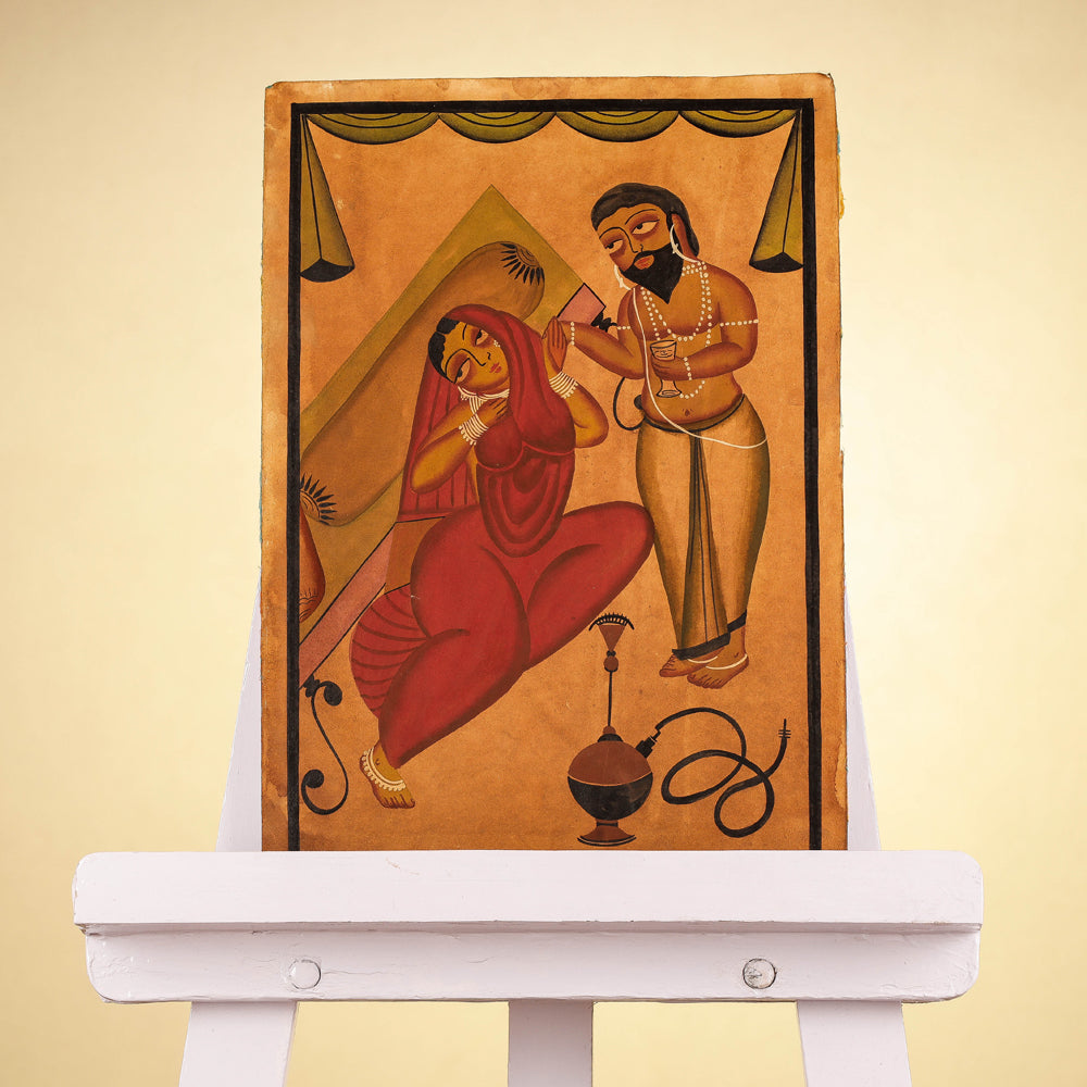 Traditional Kalighat Painting by Laltu Chitrakar Online in India at iTokri.com