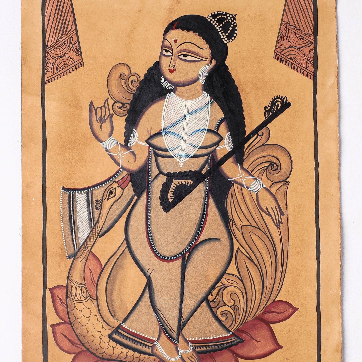 Handpainted Kalighat Painting by Laltu Chitrakar