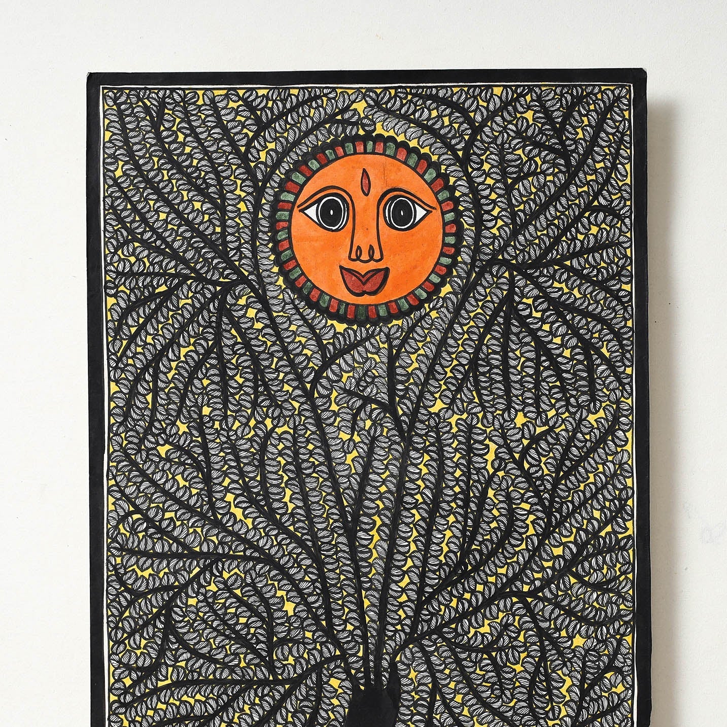Handpainted Madhubani Painting by Hira Devi