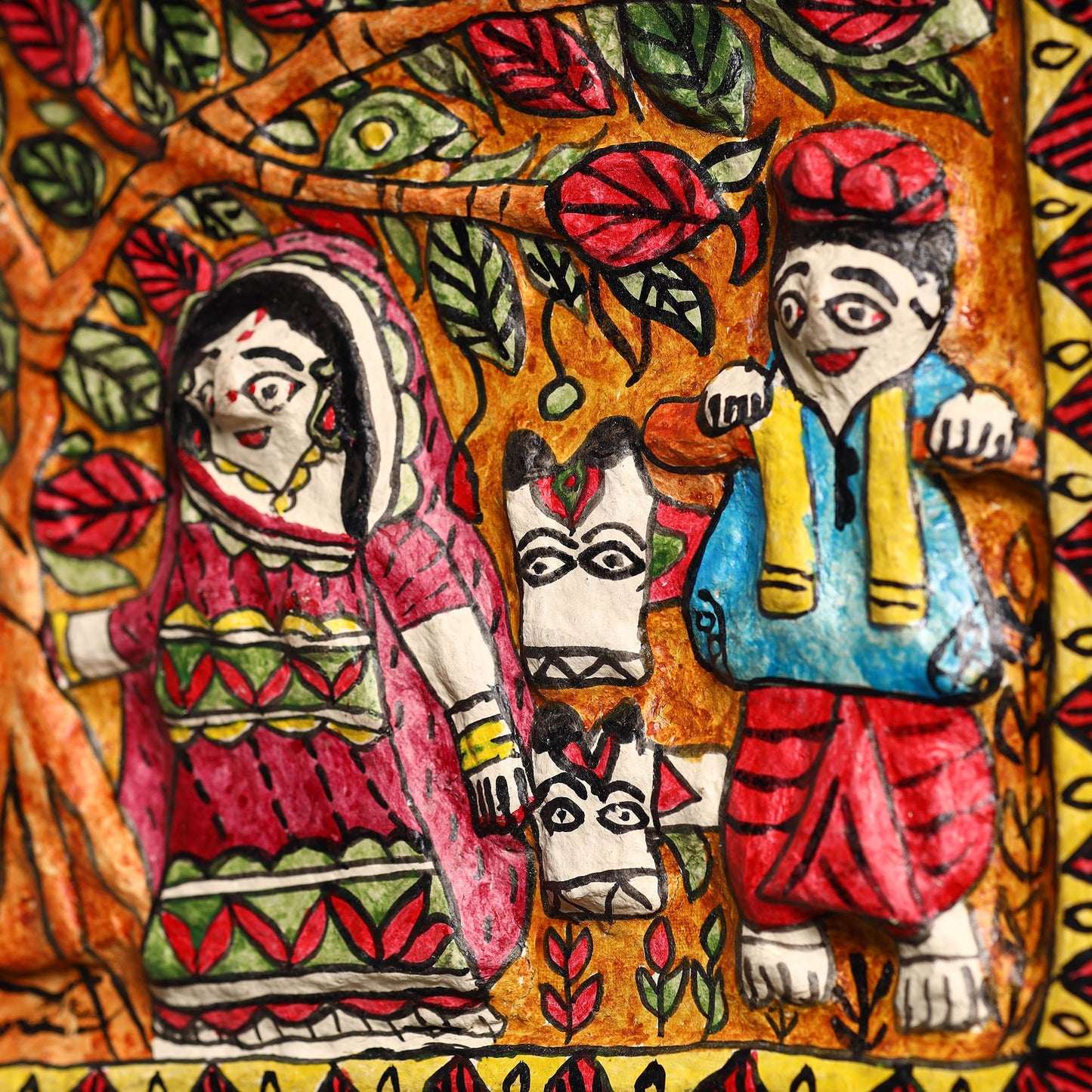 Madhubani Mache Wall Frame