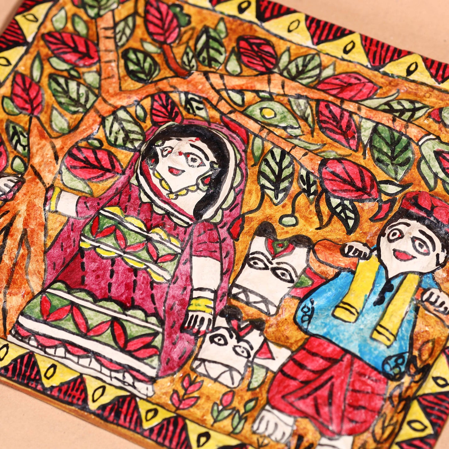 Madhubani Mache Wall Frame