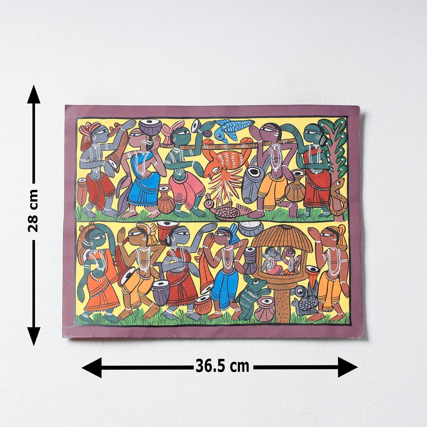 Handpainted Patua Painting by Laltu Chitrakar