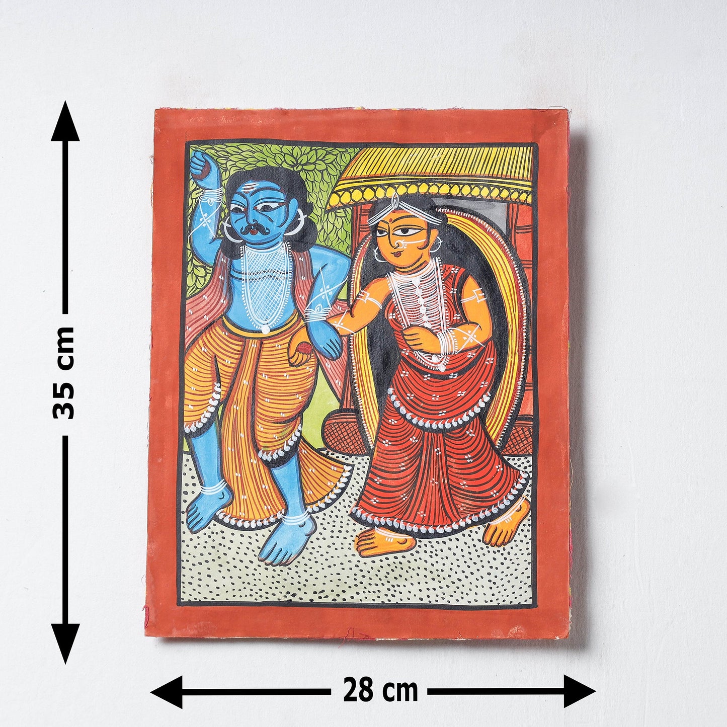 Handpainted Patua Painting by Laltu Chitrakar