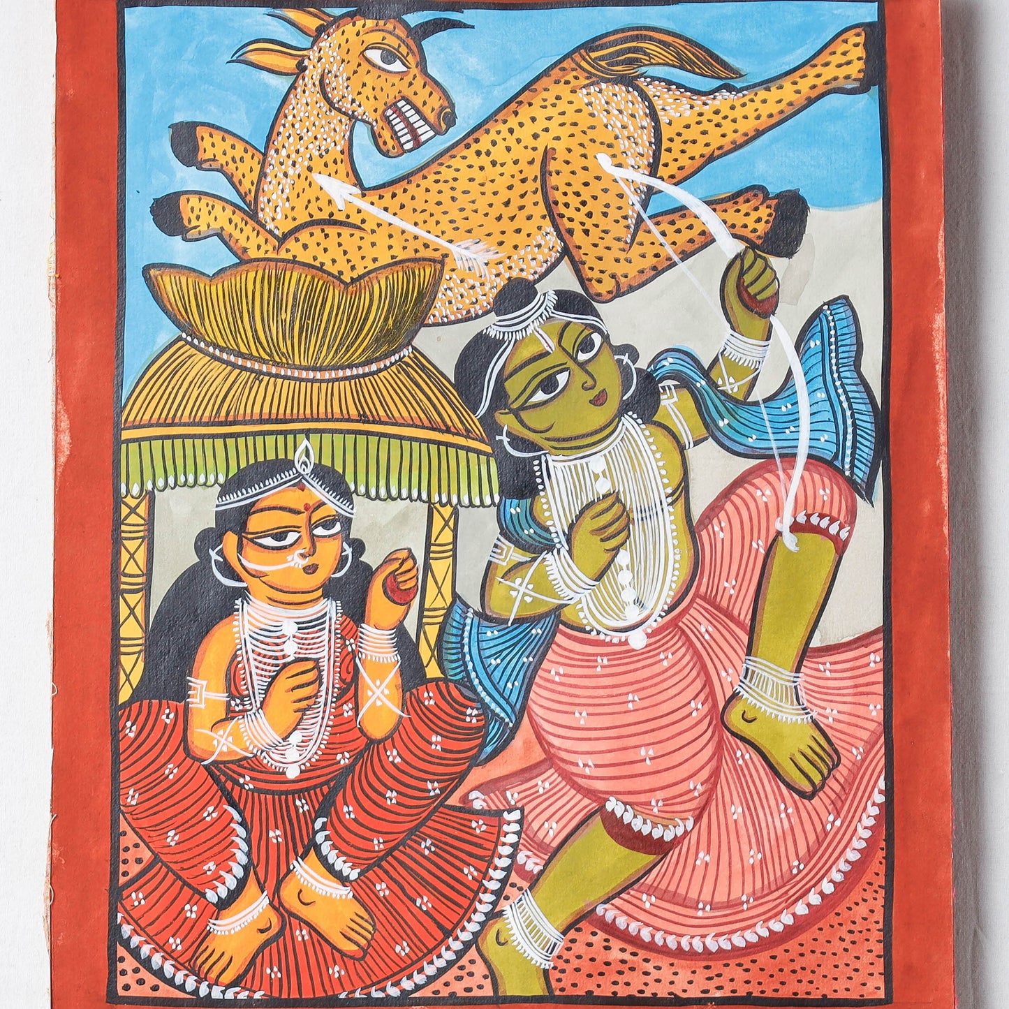 Handpainted Patua Painting by Laltu Chitrakar