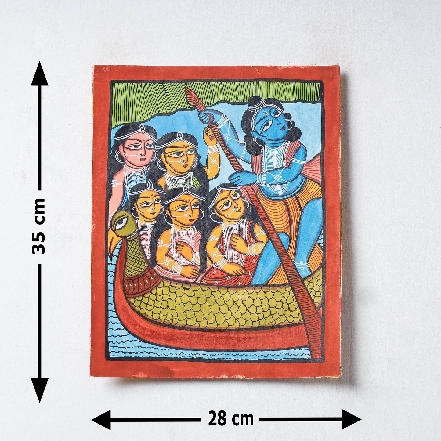 Handpainted Patua Painting by Laltu Chitrakar