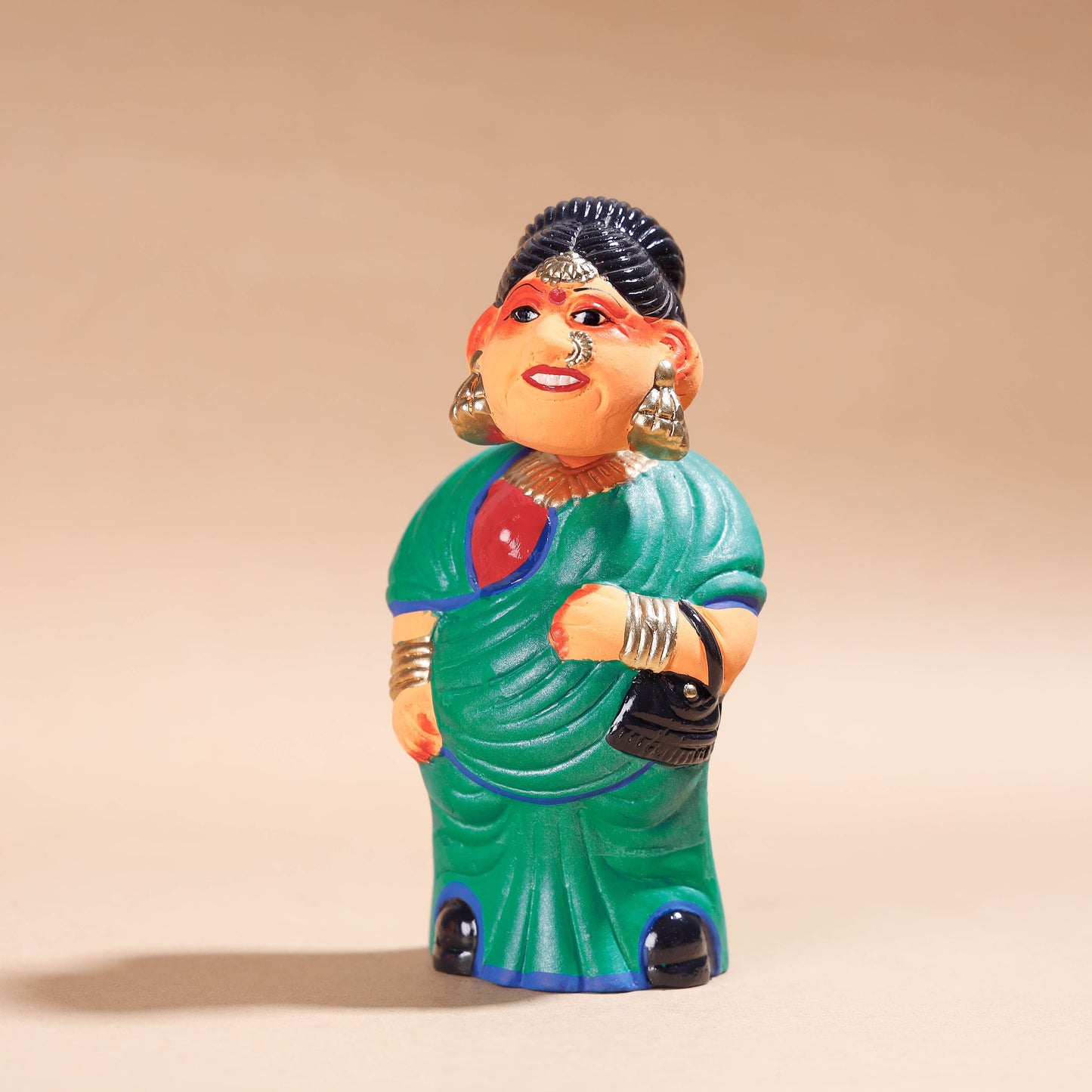 Handpainted Terracotta Bobble Head - Sardar Ji