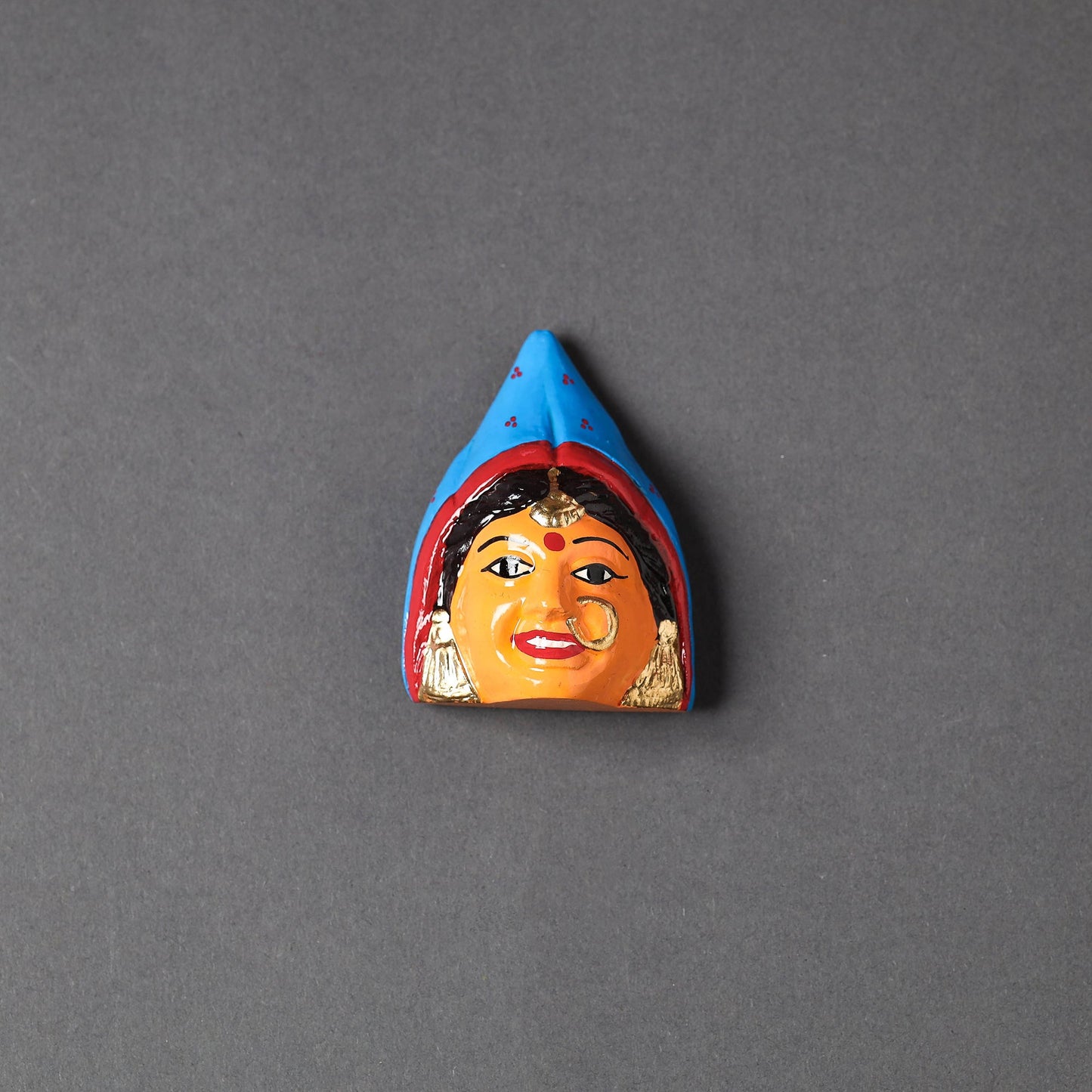 Handpainted Terracotta Face Magnet Online in India