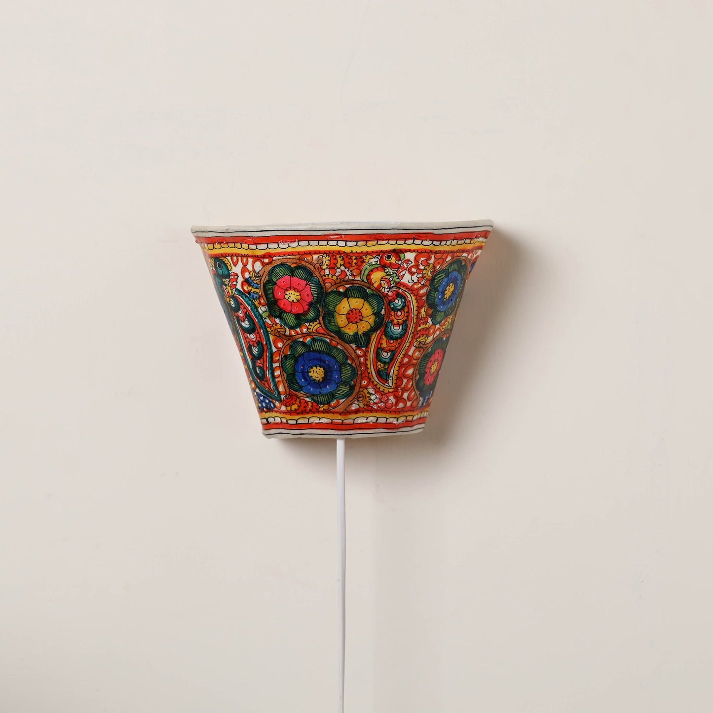 Tholu Bommalata Leather Wall Lamp