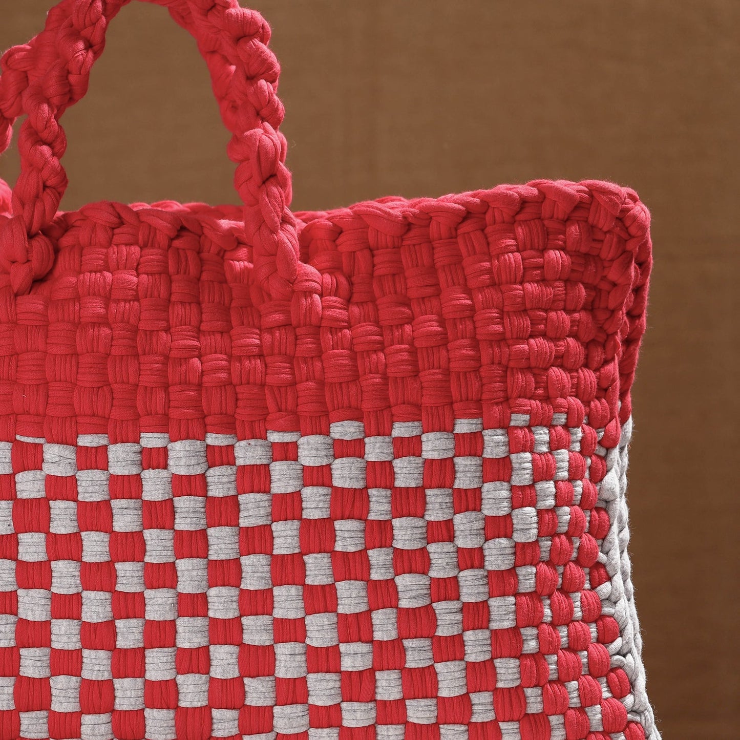 Handwoven Upcycled Cotton Laptop Bag