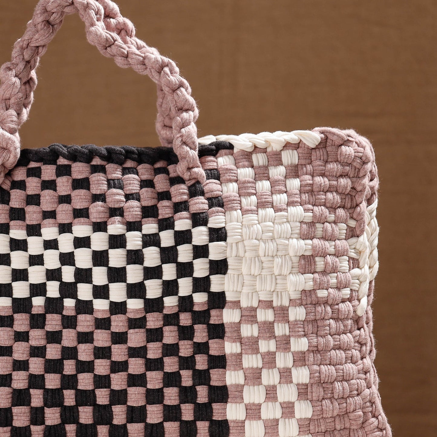 Handwoven Upcycled Cotton Laptop Bag