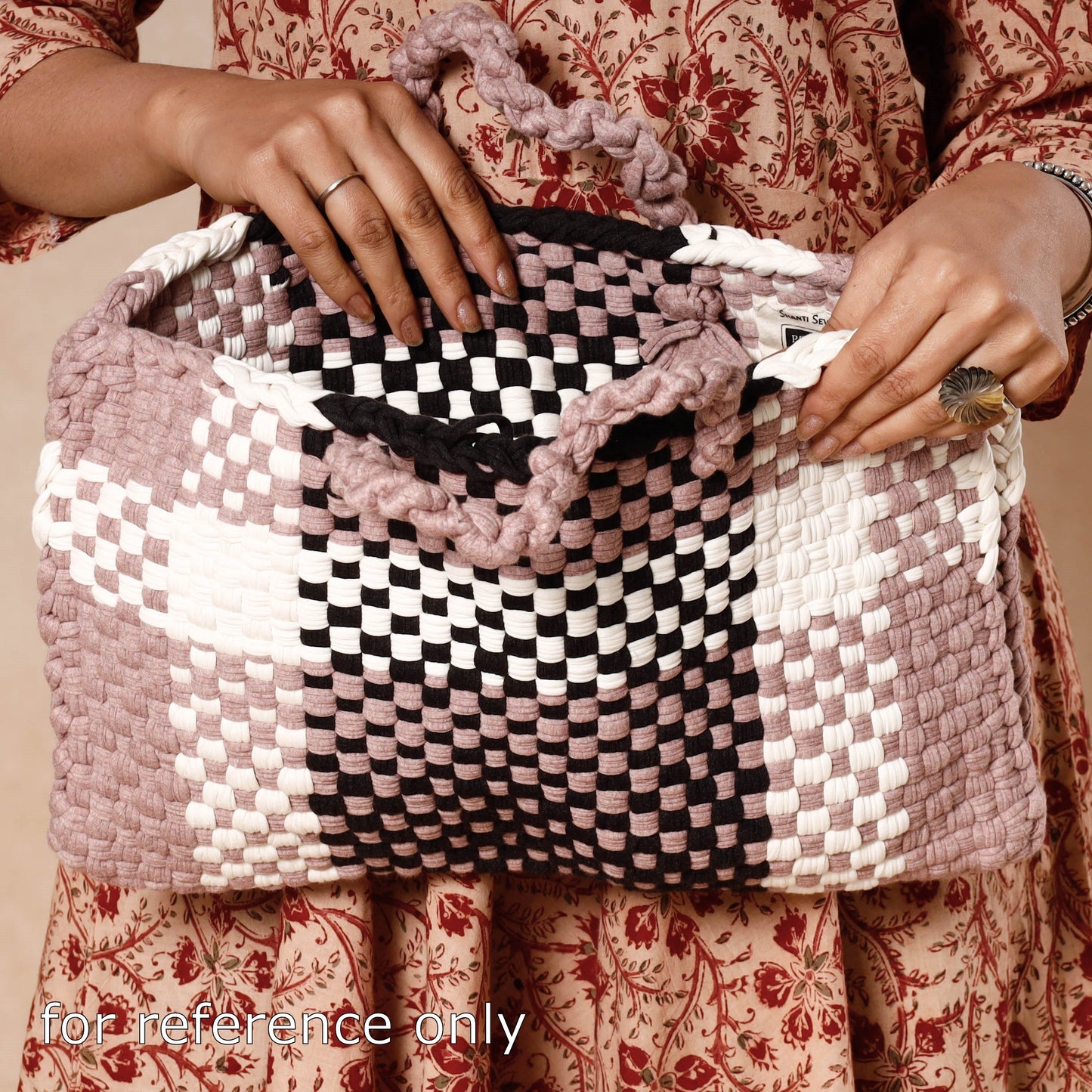 Handwoven Upcycled Cotton Laptop Bag