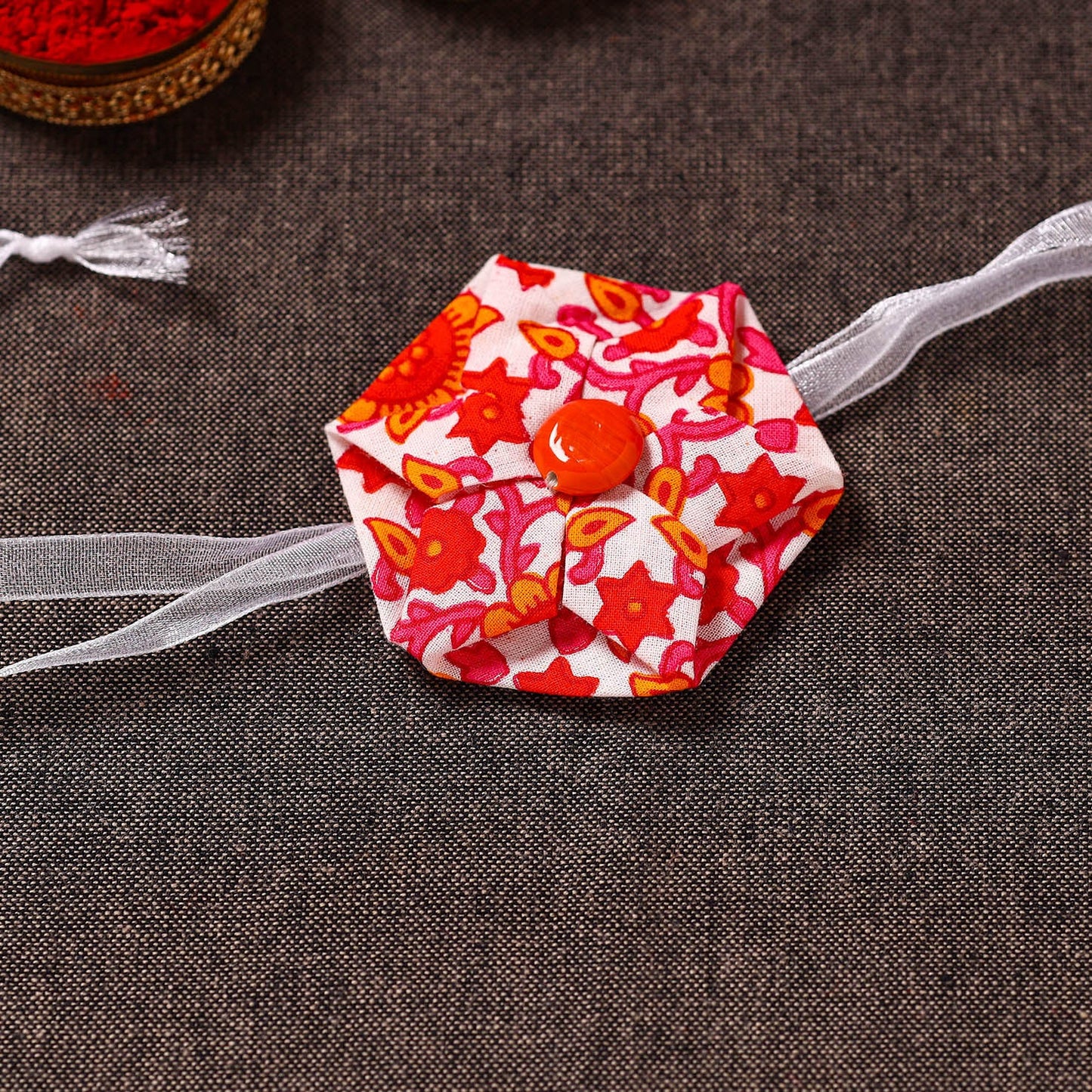 Hexagon Flower - Handmade Blue Mango Rakhi