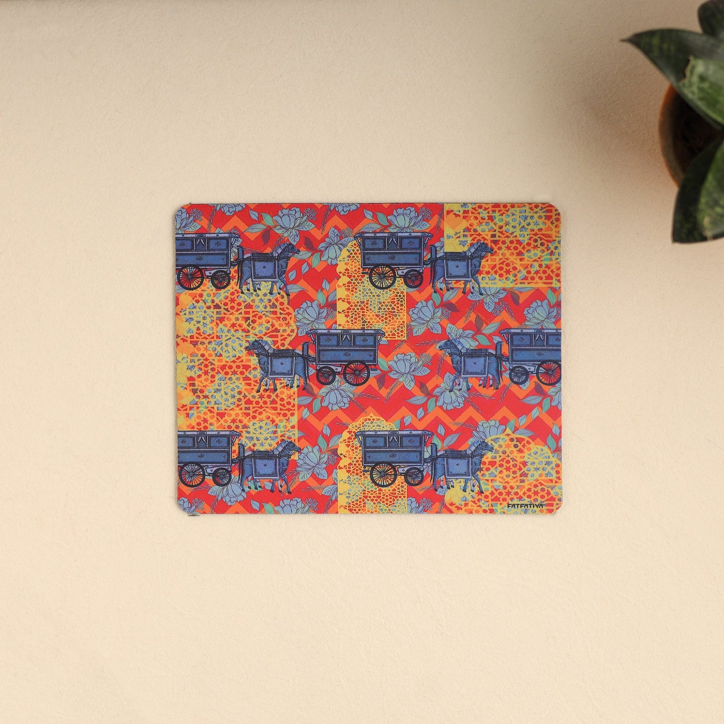 Horse Cart Design Cool Mouse Pad