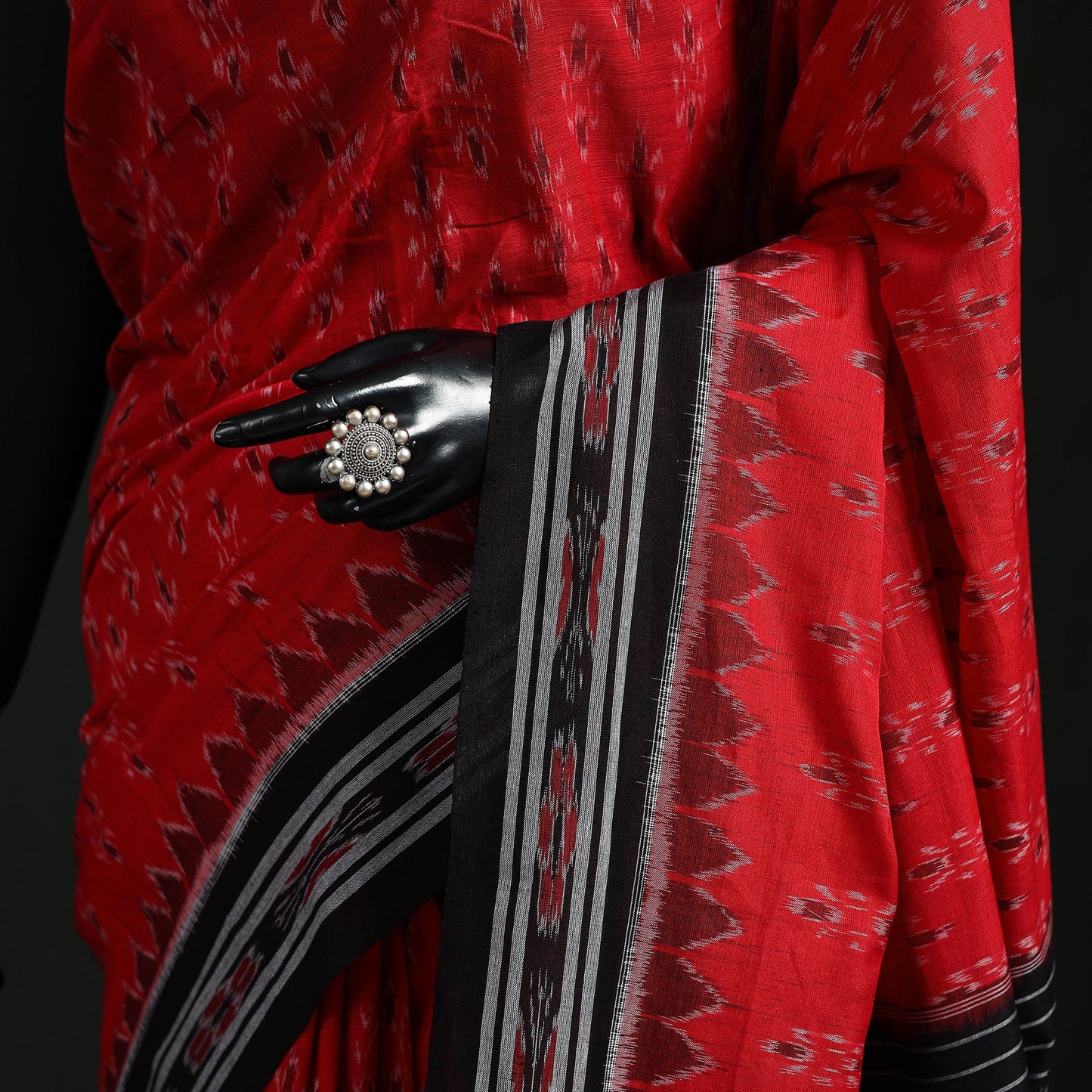 Ikat handloom cotton sambalpuri saree 63 - handcrafted