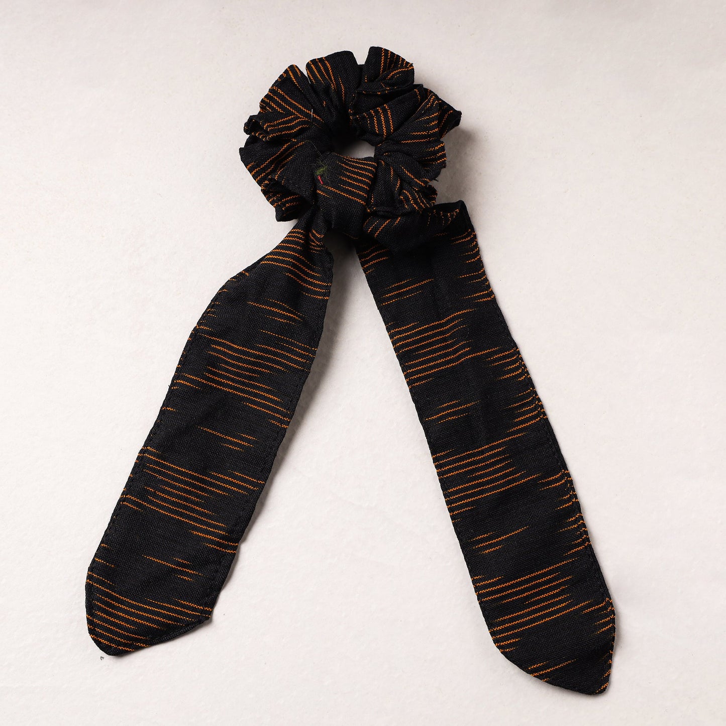 Ikat Weave Cotton Elastic Rubber Band/Scrunchie Tie