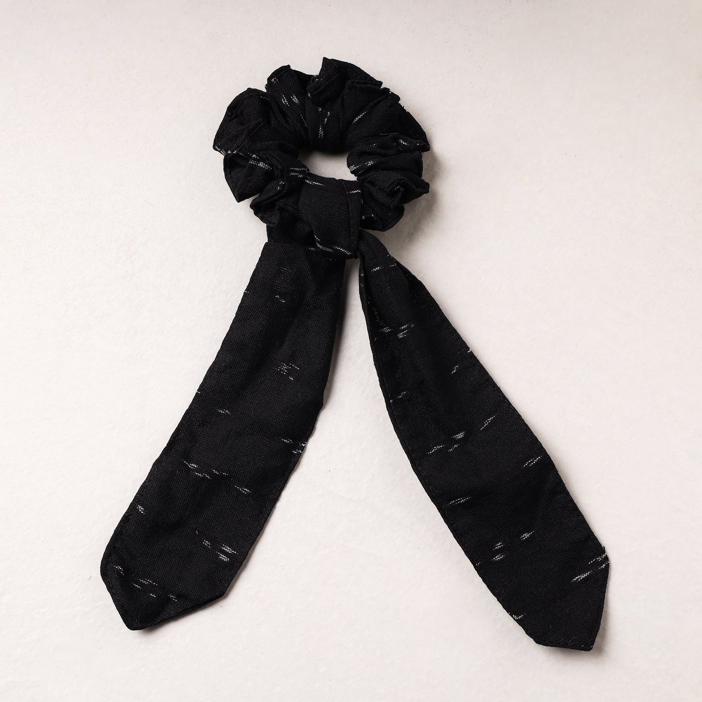 Ikat Weave Cotton Elastic Rubber Band/Scrunchie Tie