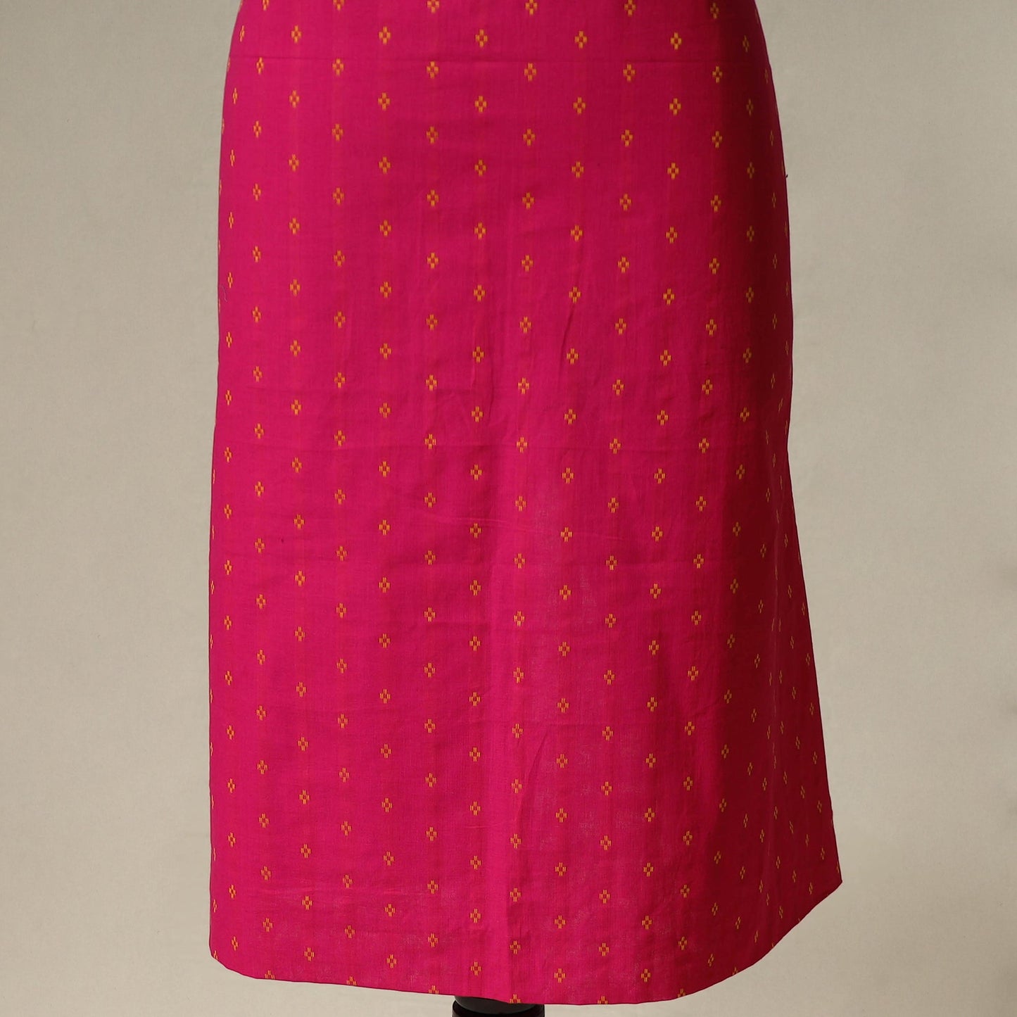 Jacquard cotton 2pc unstitched dress material with earrings