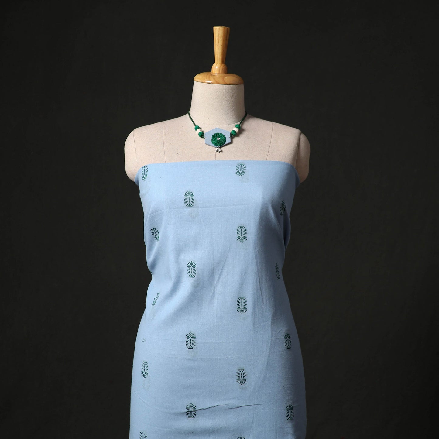 Jacquard cotton 2pc unstitched dress material