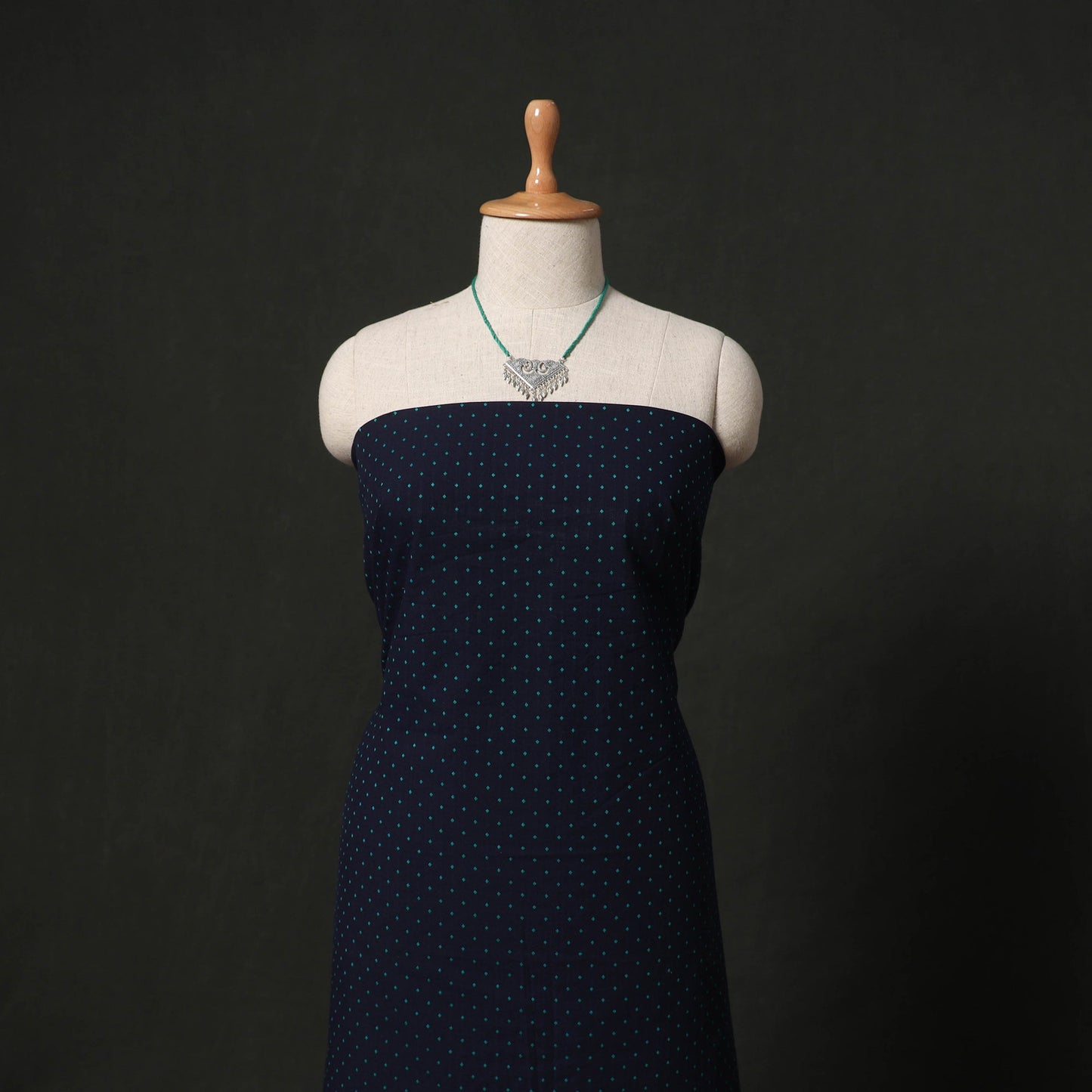 Jacquard cotton 2pc unstitched dress material kurta set
