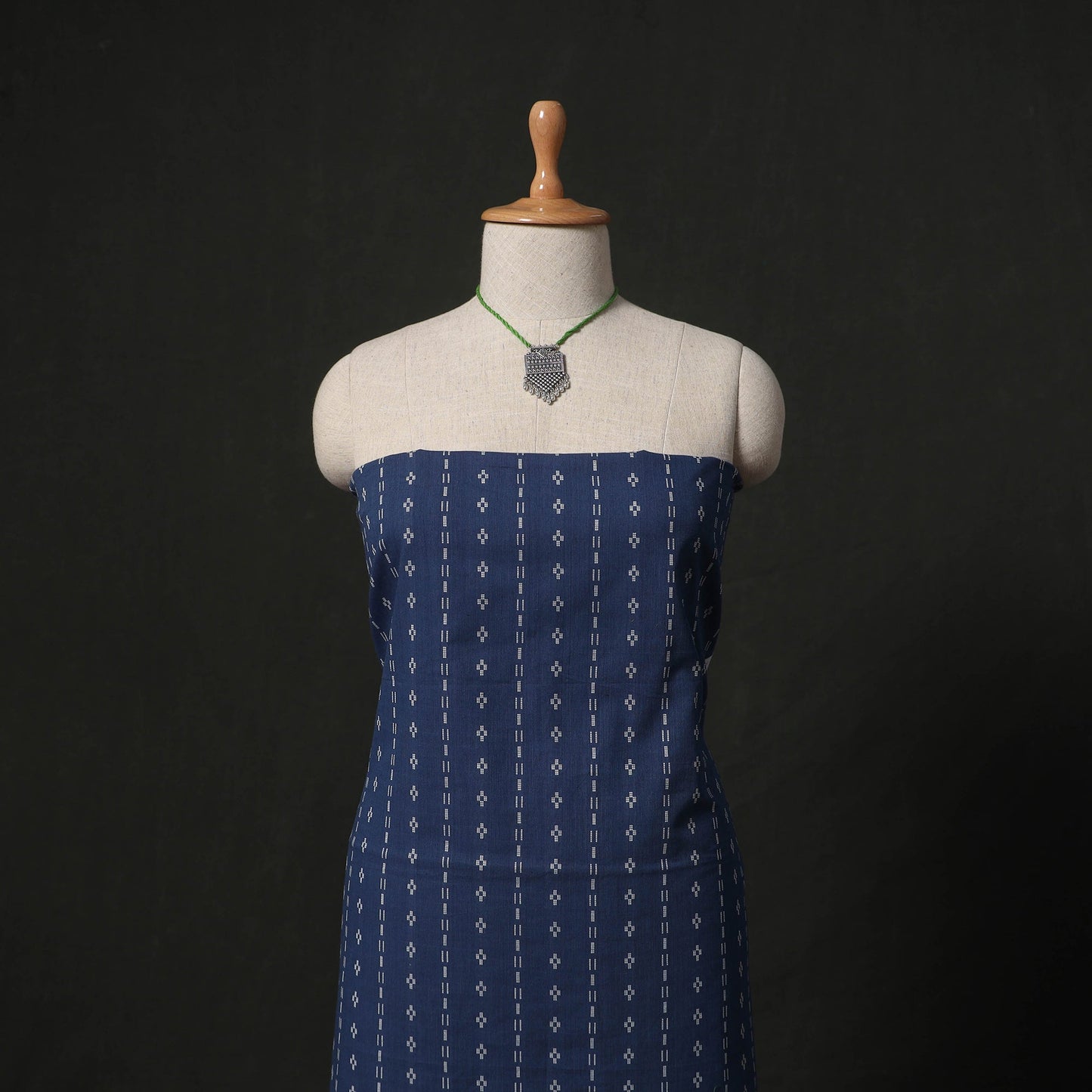 Jacquard cotton 2pc unstitched dress material kurta set