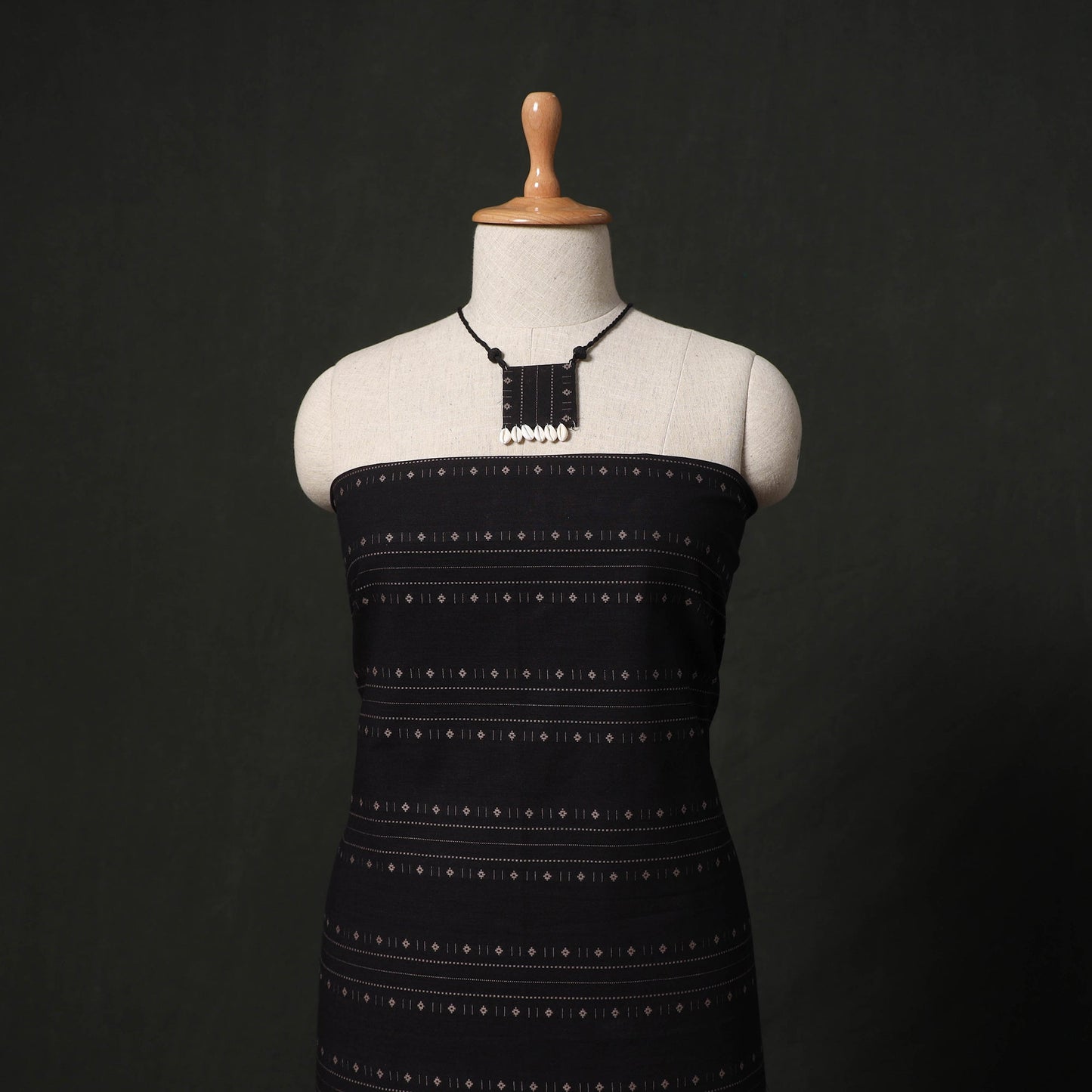 Jacquard cotton 2pc unstitched dress material kurta set