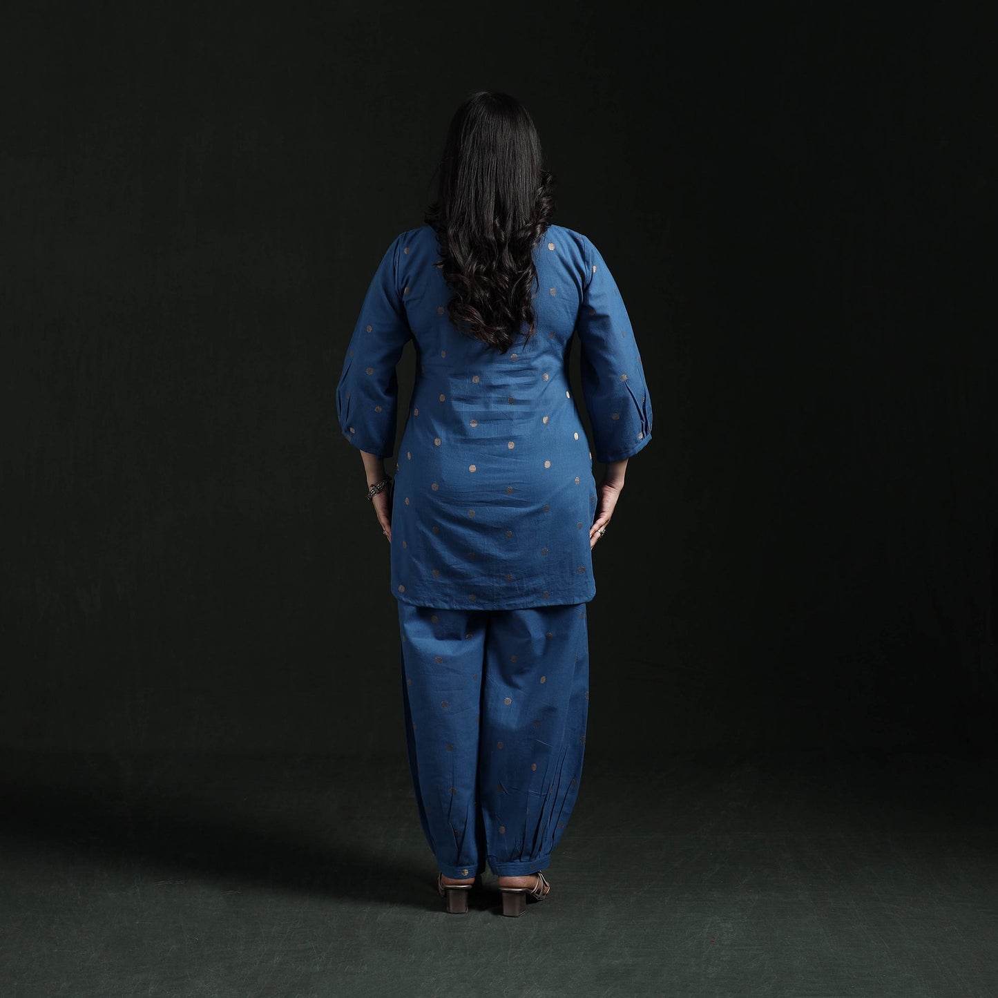 Jacquard cotton co-ord set for women 10 - handcrafted