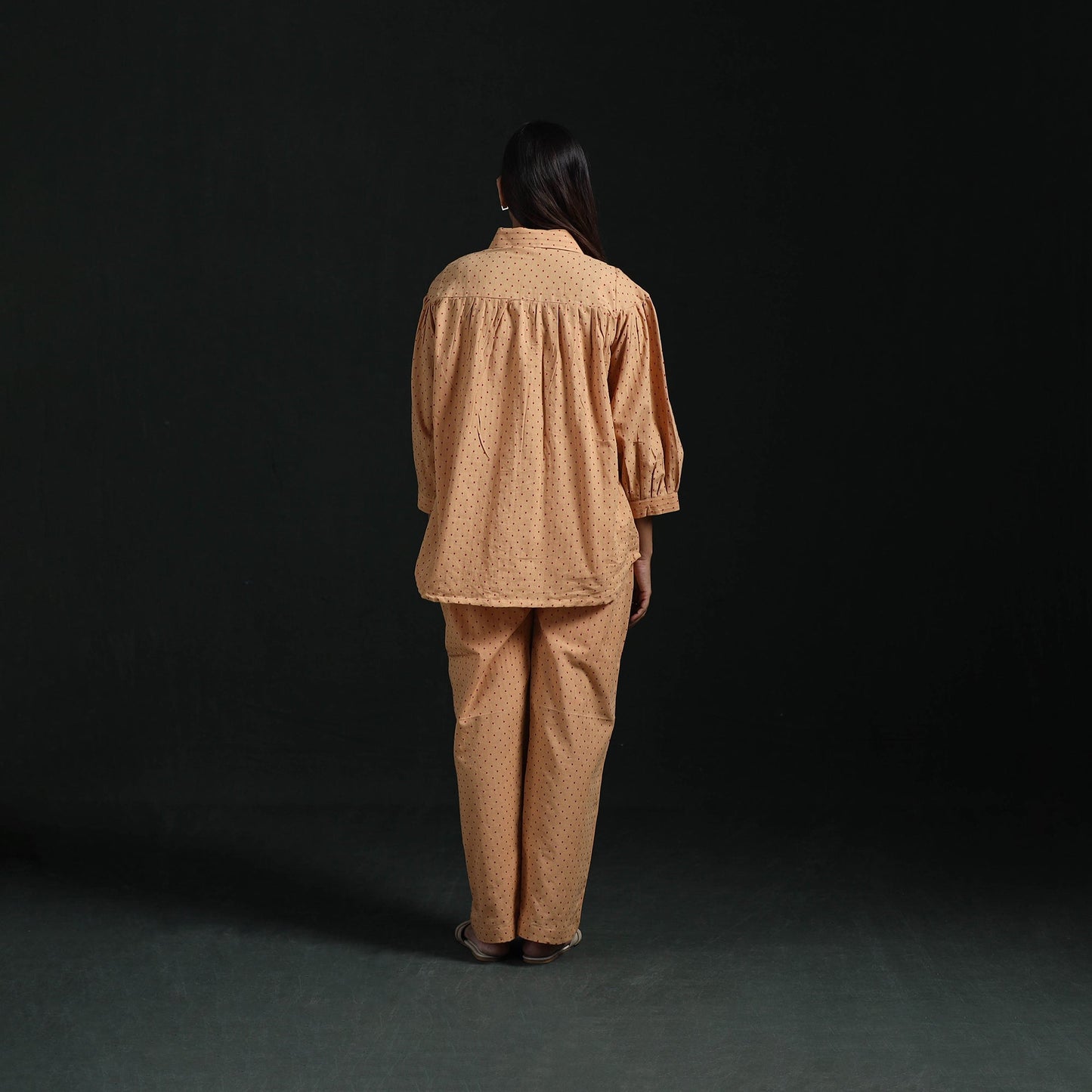 Jacquard cotton co-ord set for women 11 - handcrafted