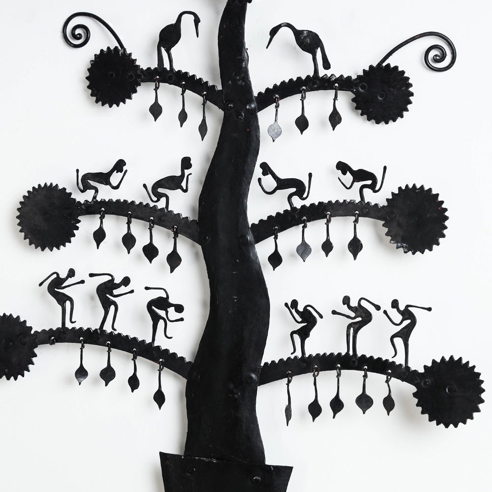 Elephant - Bastar Tribal Wrought Iron Wall Hanging Online in India