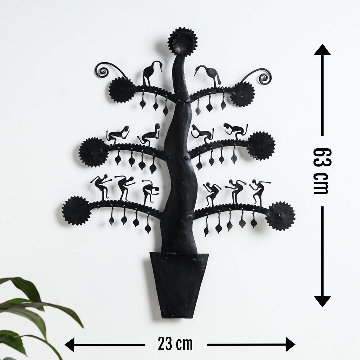Elephant - Bastar Tribal Wrought Iron Wall Hanging Online in India