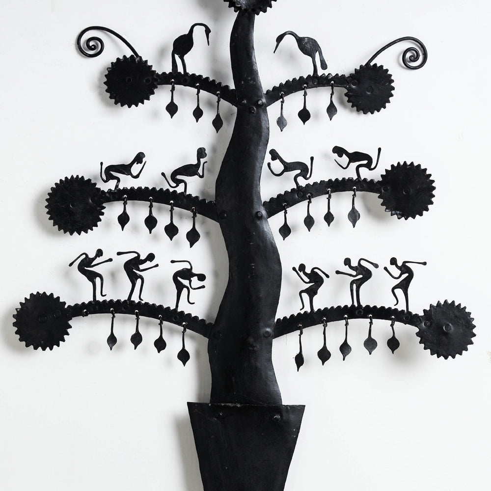 Elephant - Bastar Tribal Wrought Iron Wall Hanging Online in India