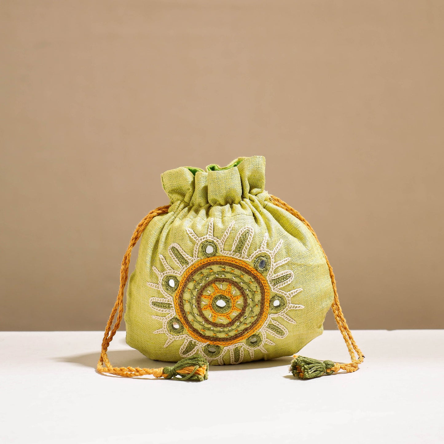 Kala Raksha Rabari Hand Embroidery Potli Bag