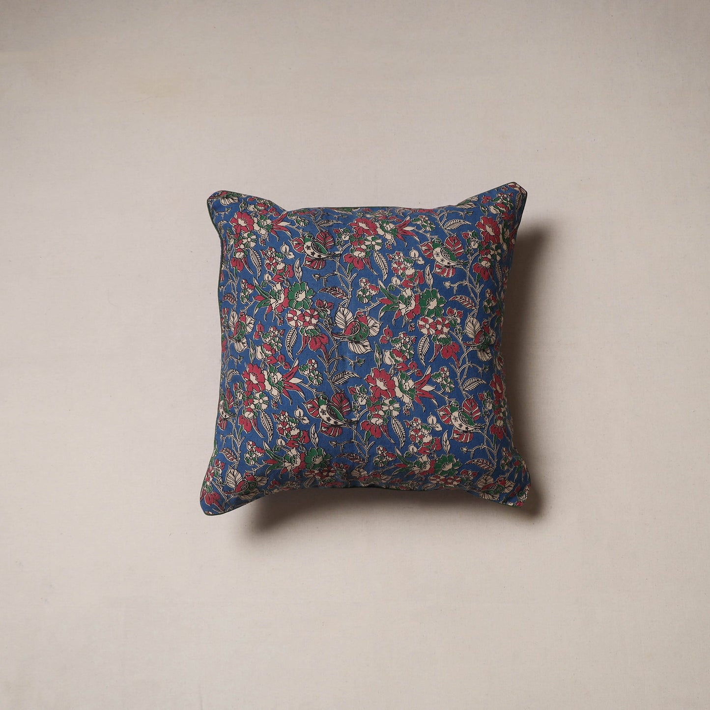 Kalamkari print cushion cover 38 - handcrafted