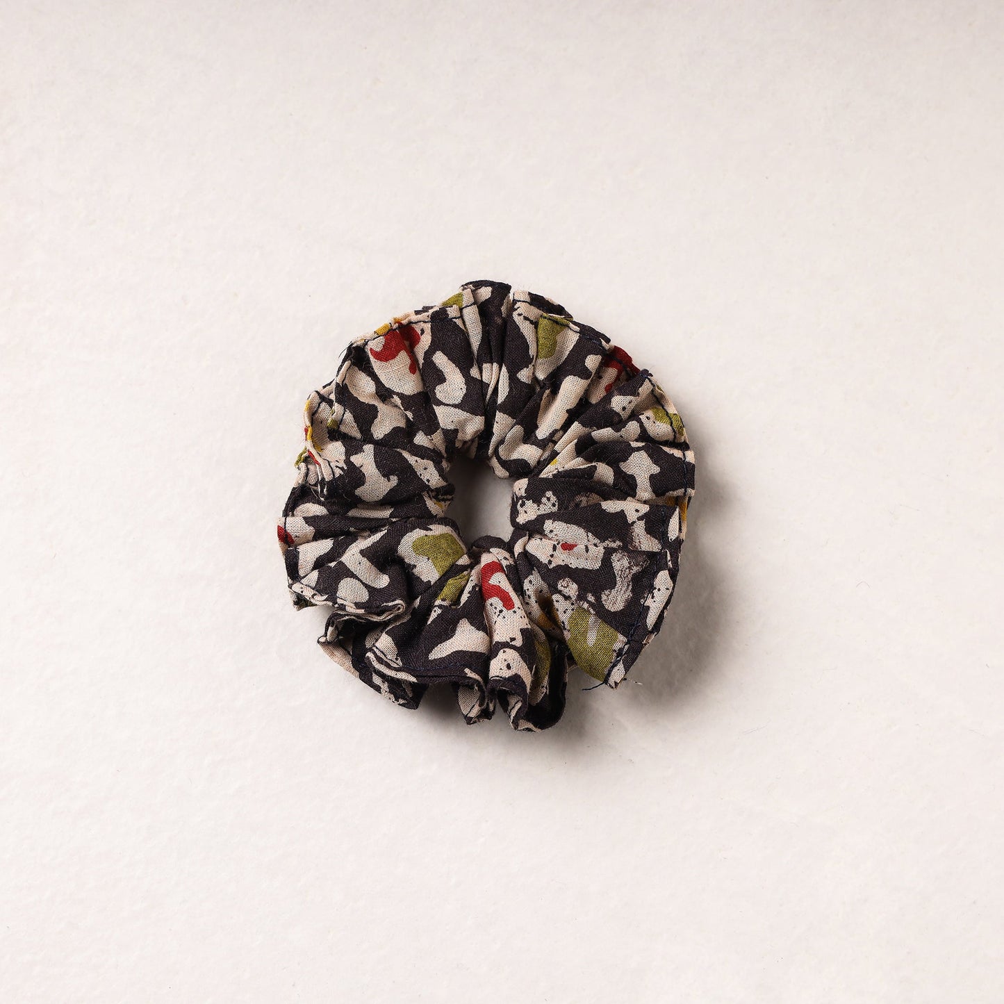 Kalamkari Printed Cotton Elastic Rubber Band/Scrunchie