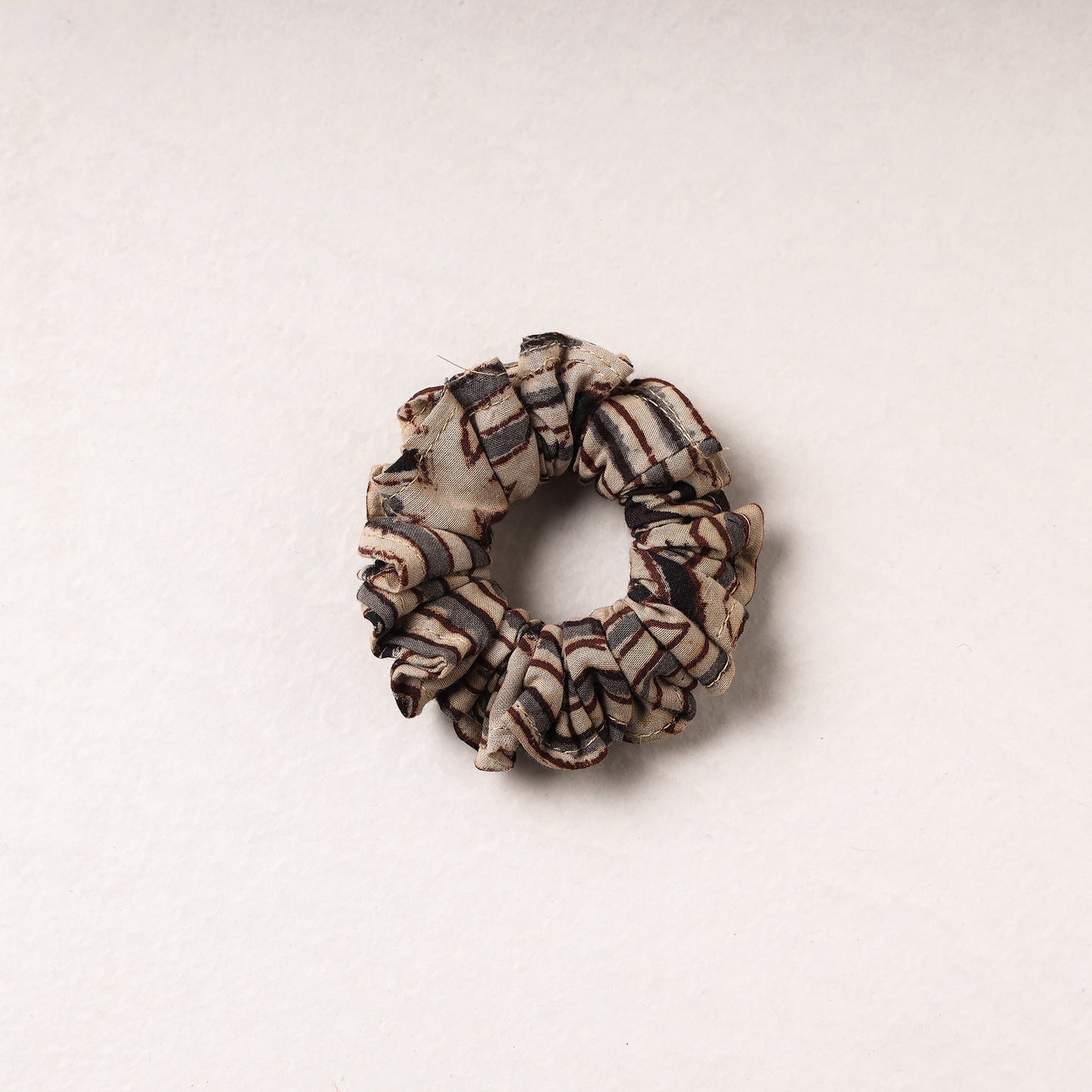 Kalamkari Block Printed Cotton Elastic Rubber Band/Scrunchie