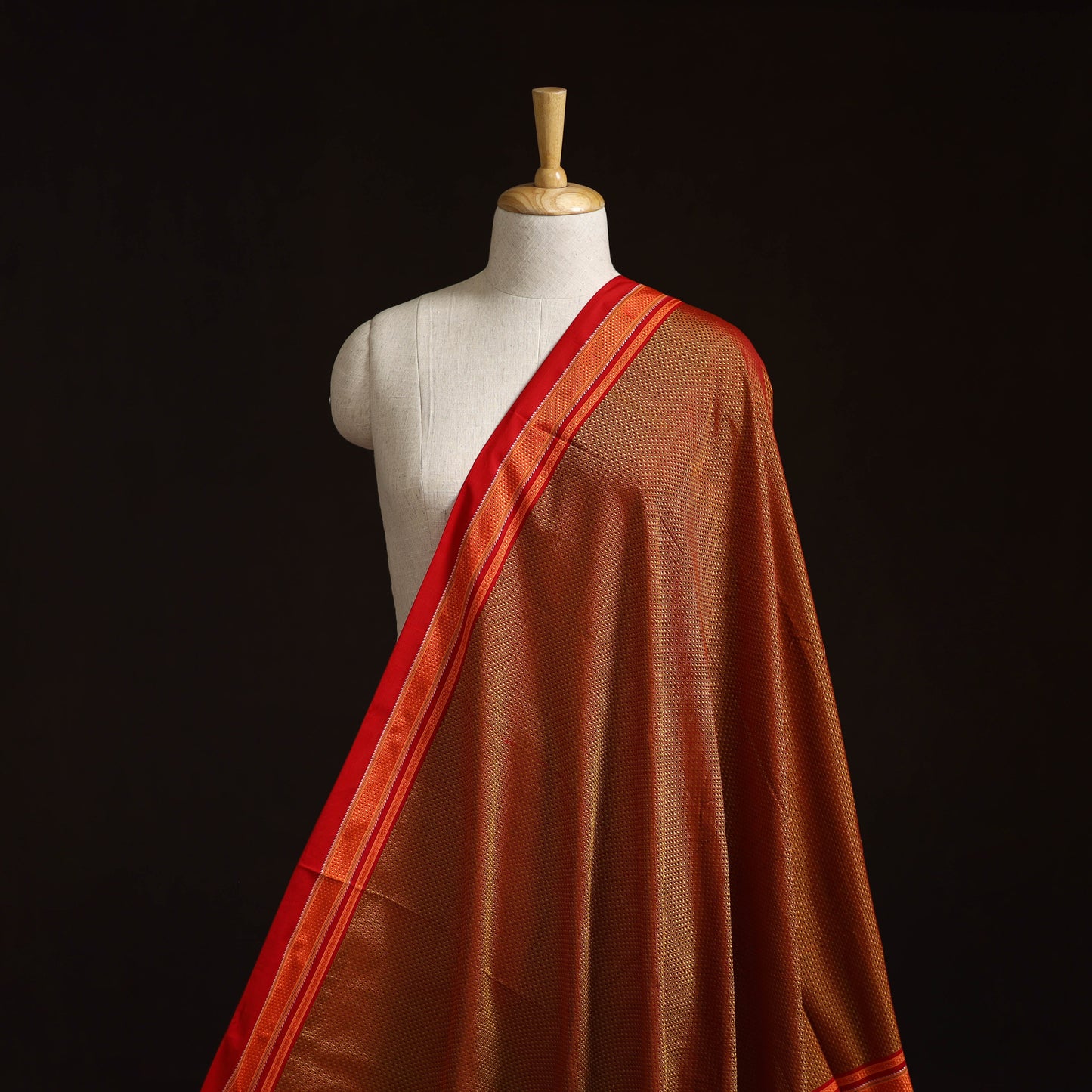 Karnataka weave cotton khun fabric 08 - handcrafted