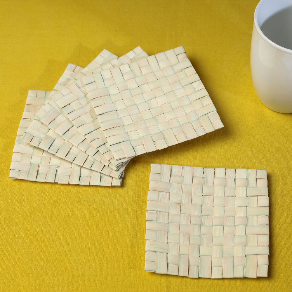 खजुरी Handmade Date-Palm Leaves Coaster