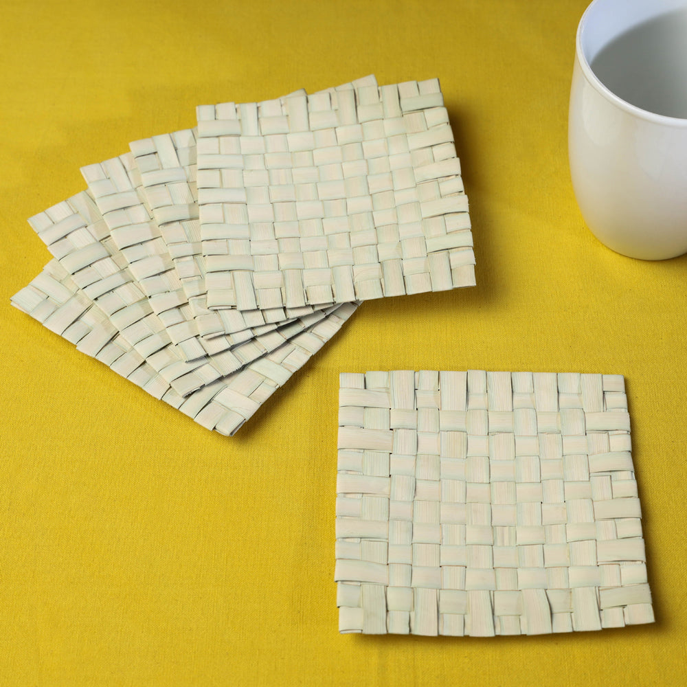 खजुरी Handmade Date-Palm Leaves Coaster