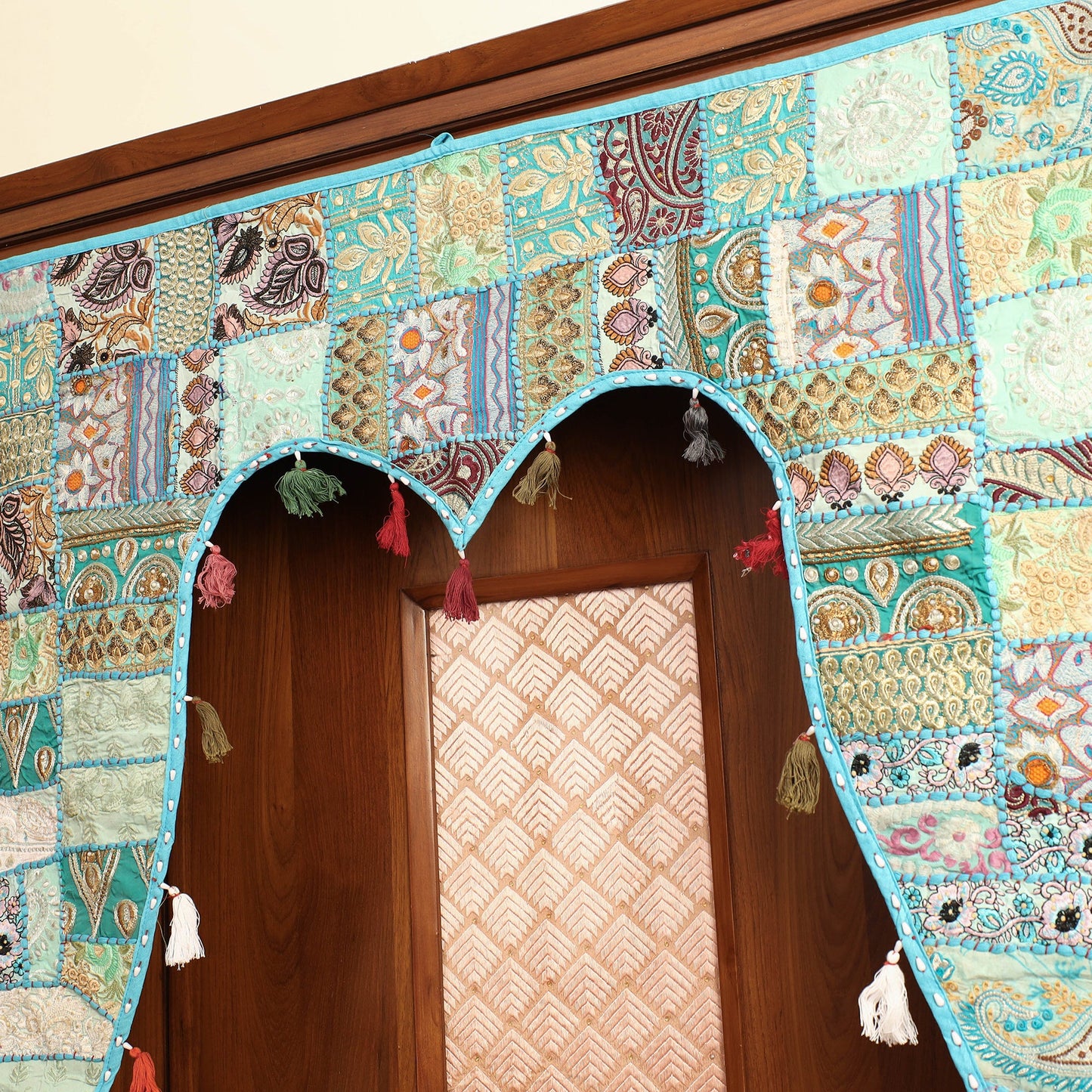 Khambadiya Patchwork Cotton Bandarwal Toran Hanging
