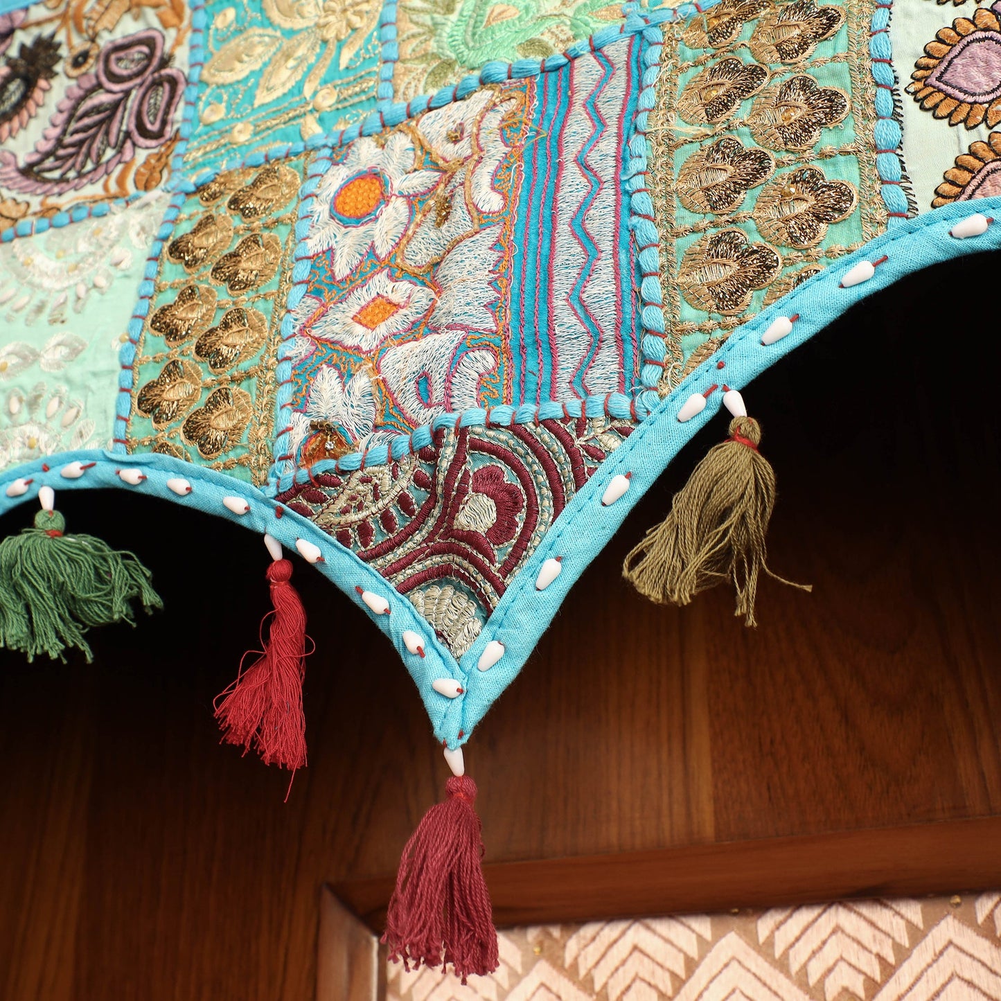 Khambadiya Patchwork Cotton Bandarwal Toran Hanging