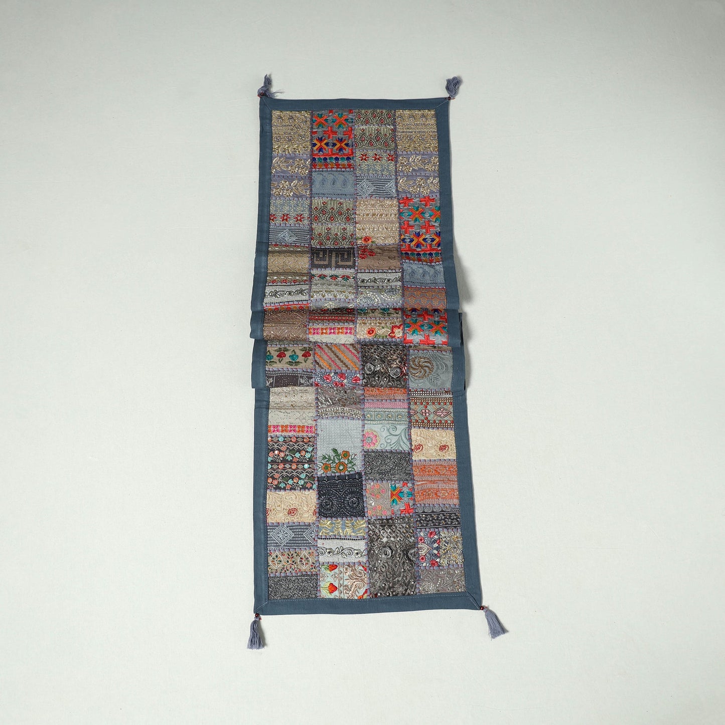 Khambadiya patchwork table runner (73 x 17 in) 18