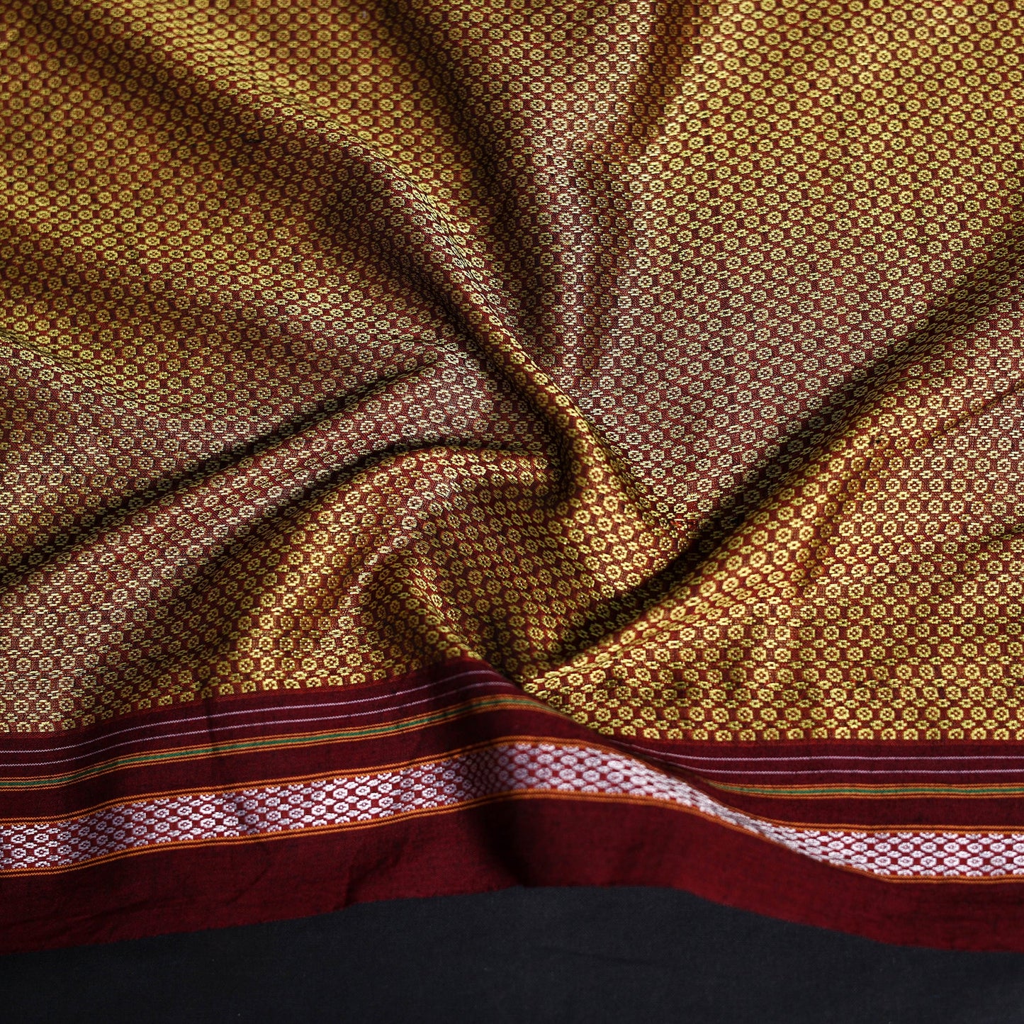Khun weave cotton blouse piece 45 - handcrafted