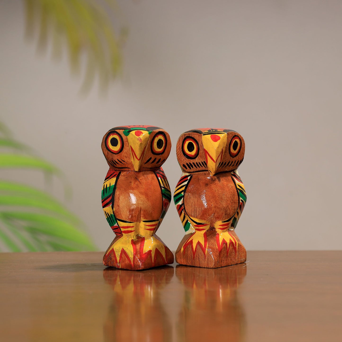 Traditional Burdwan Wood Craft Handpainted Sculpture 36