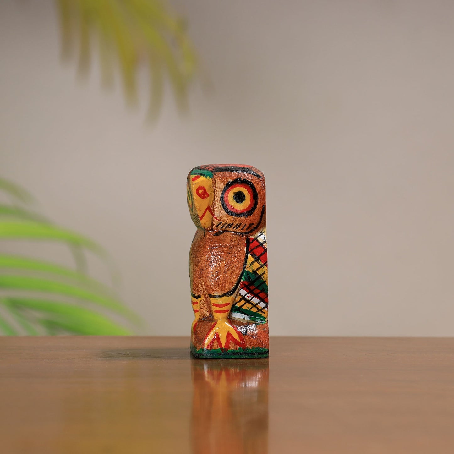 Traditional Burdwan Wood Craft Handpainted Sculpture 38