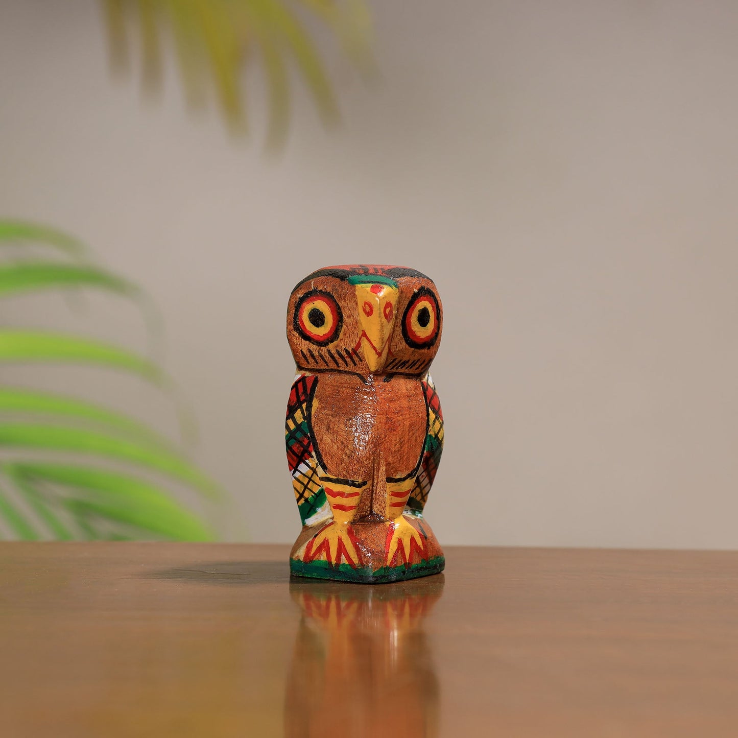 Traditional Burdwan Wood Craft Handpainted Sculpture 38
