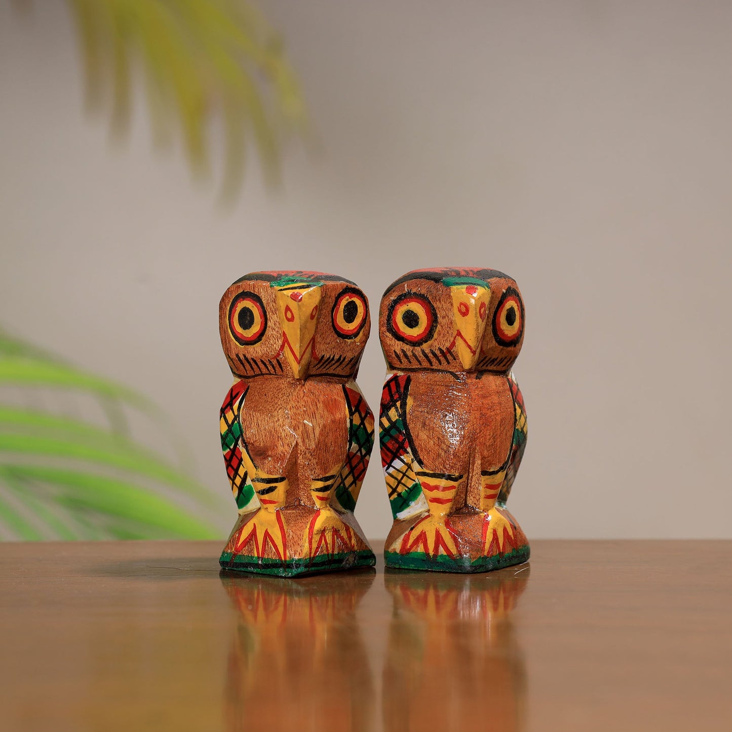 Traditional Burdwan Wood Craft Handpainted Sculpture 38