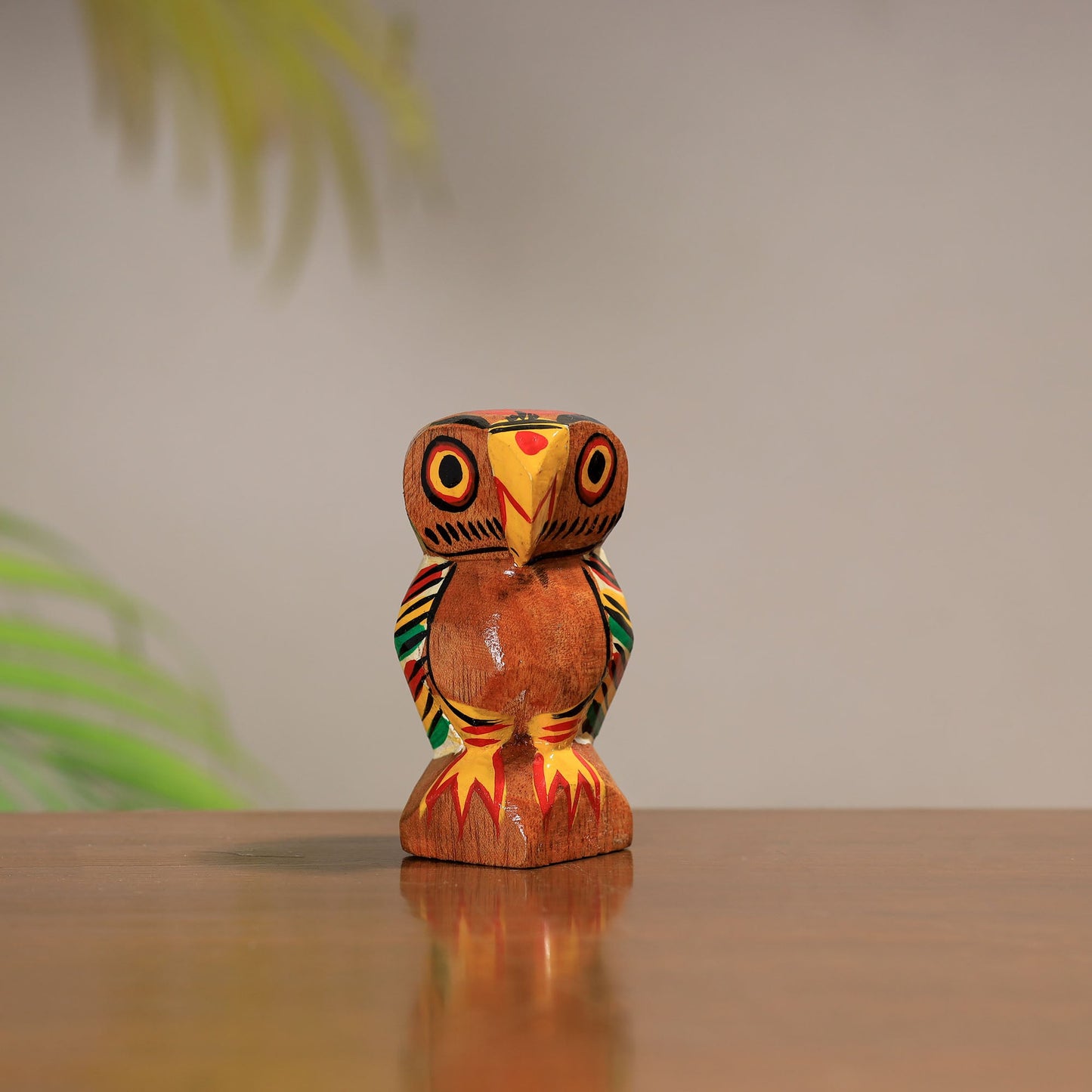 Traditional Burdwan Wood Craft Handpainted Sculpture 36
