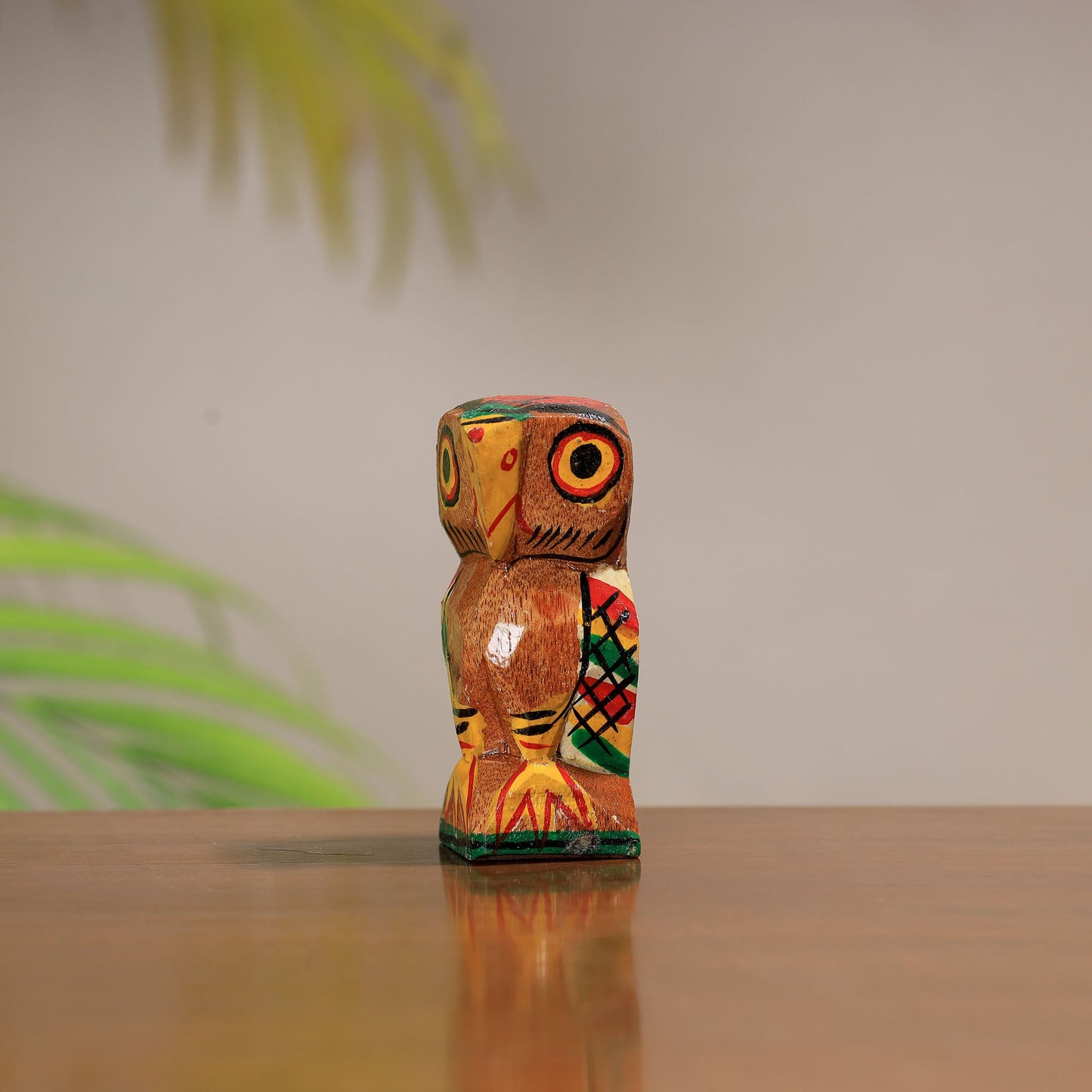 Traditional Burdwan Wood Craft Handpainted Sculpture 38