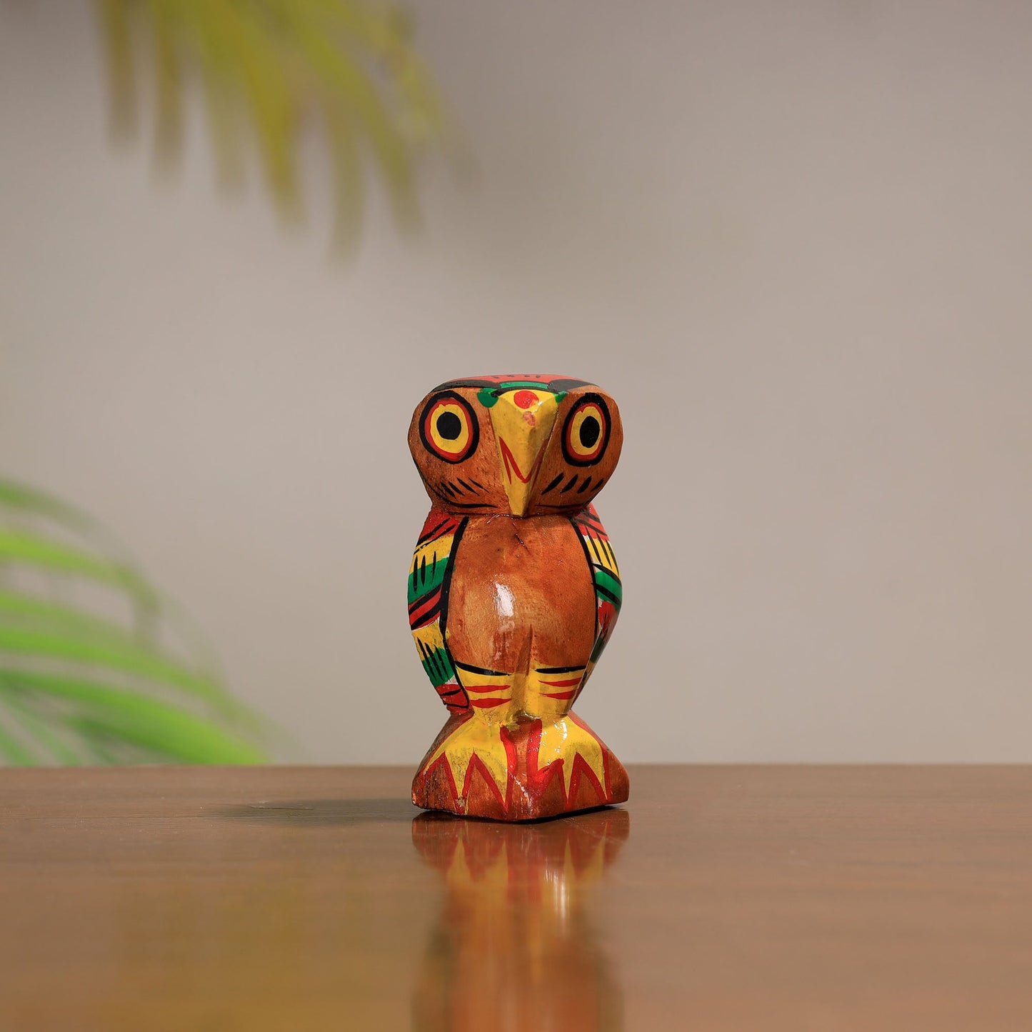 Traditional Burdwan Wood Craft Handpainted Sculpture 36