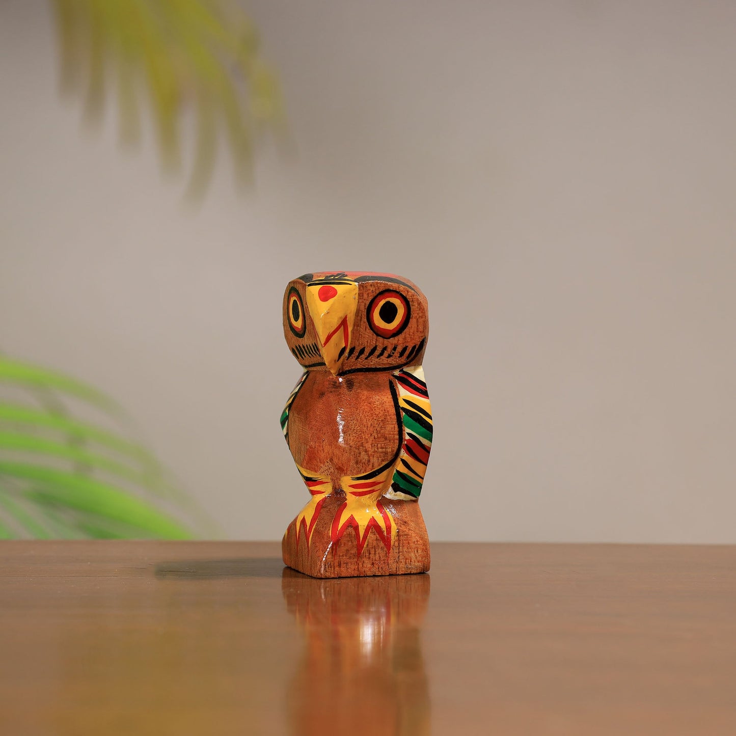 Traditional Burdwan Wood Craft Handpainted Sculpture 36